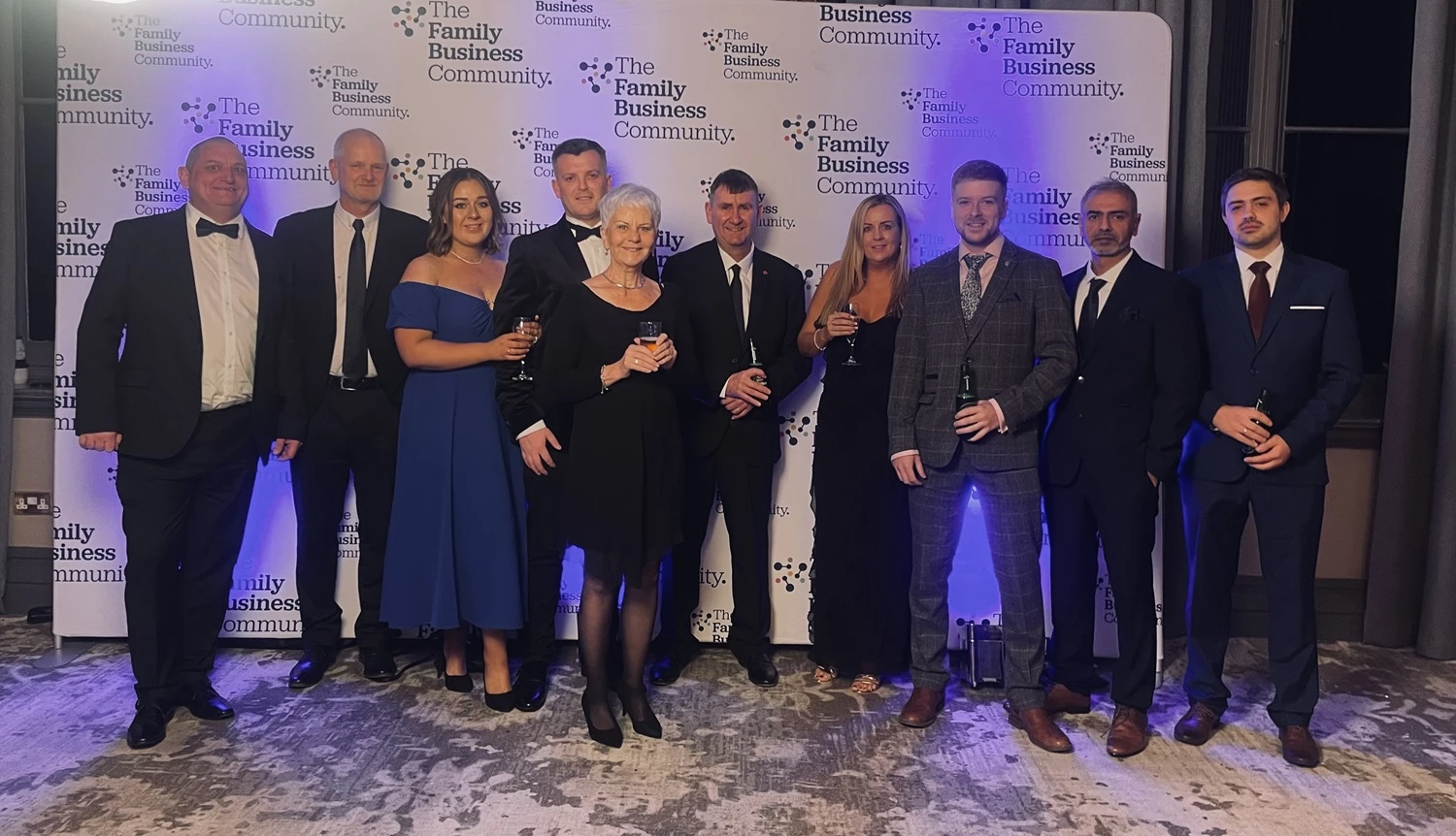 Dominion Print staff at The Yorkshire and Humberside Family Business Awards