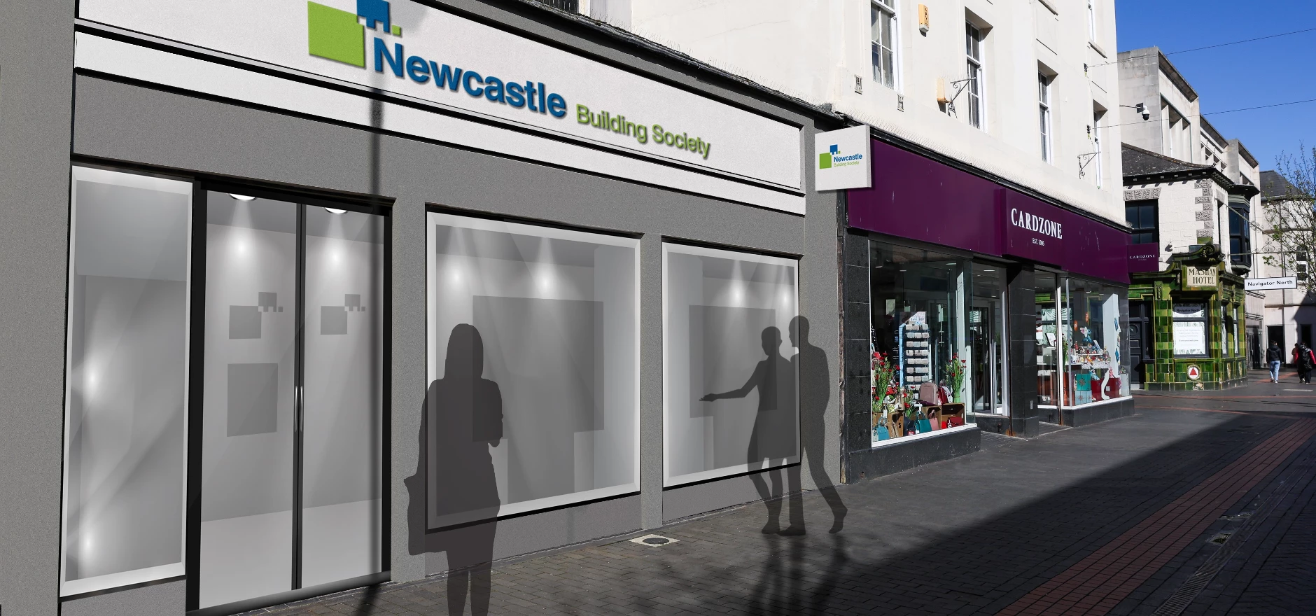 Artist's impression of Newcastle Building Society's Middlesbrough branch 