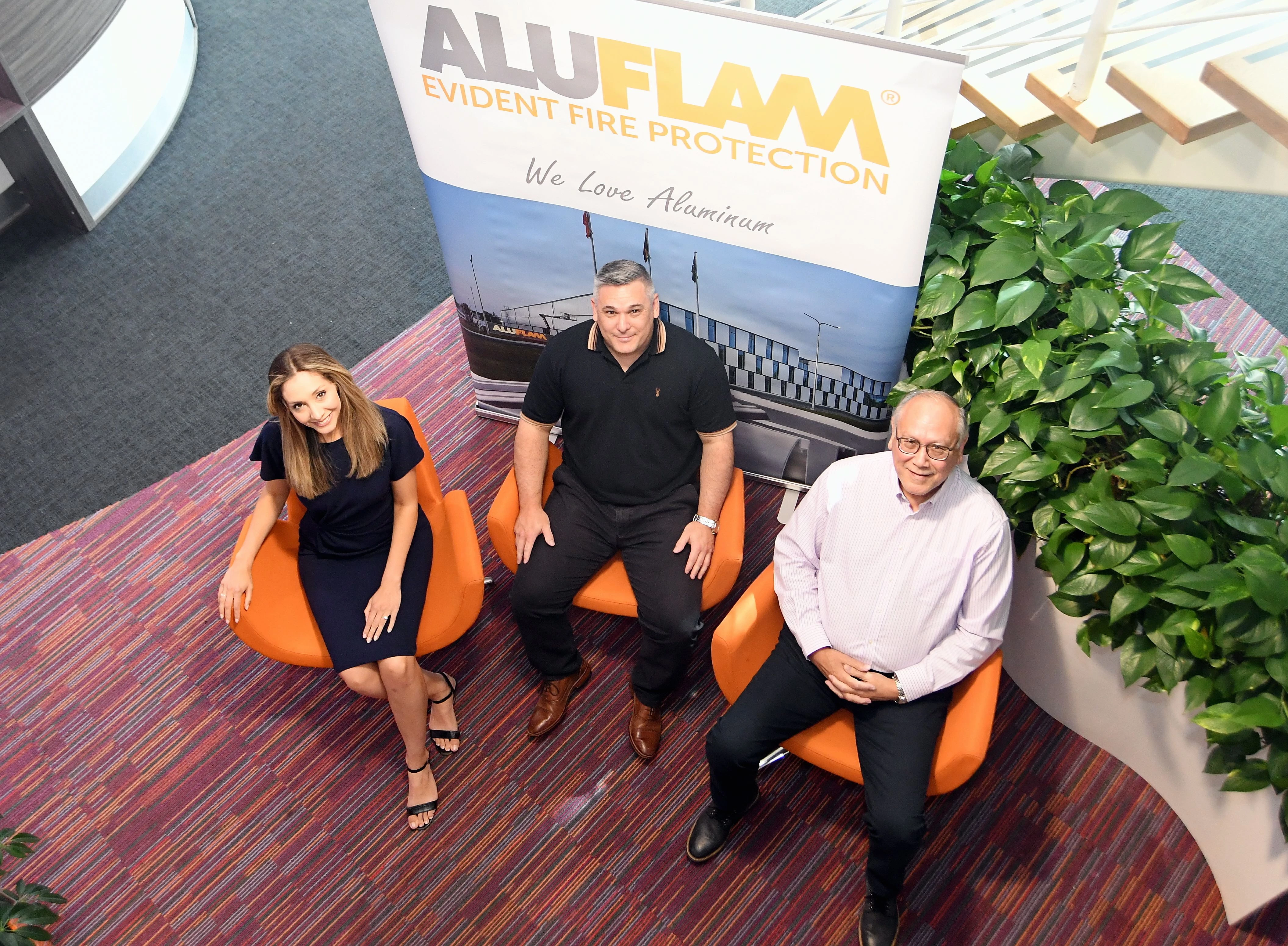 From left: Victoria Lynch, Martin Grove, and Peter Grove at the Business Innovation Centre