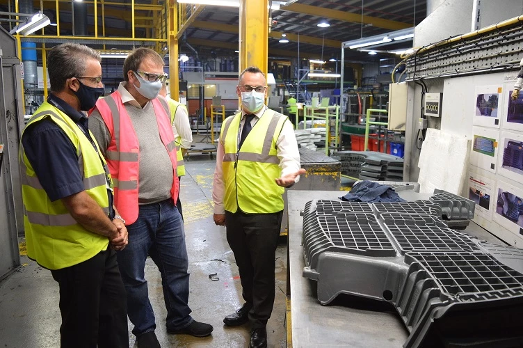 Mark Fletcher MP toured Blachford UK's manufacturing operations with MD Jason Lippitt 