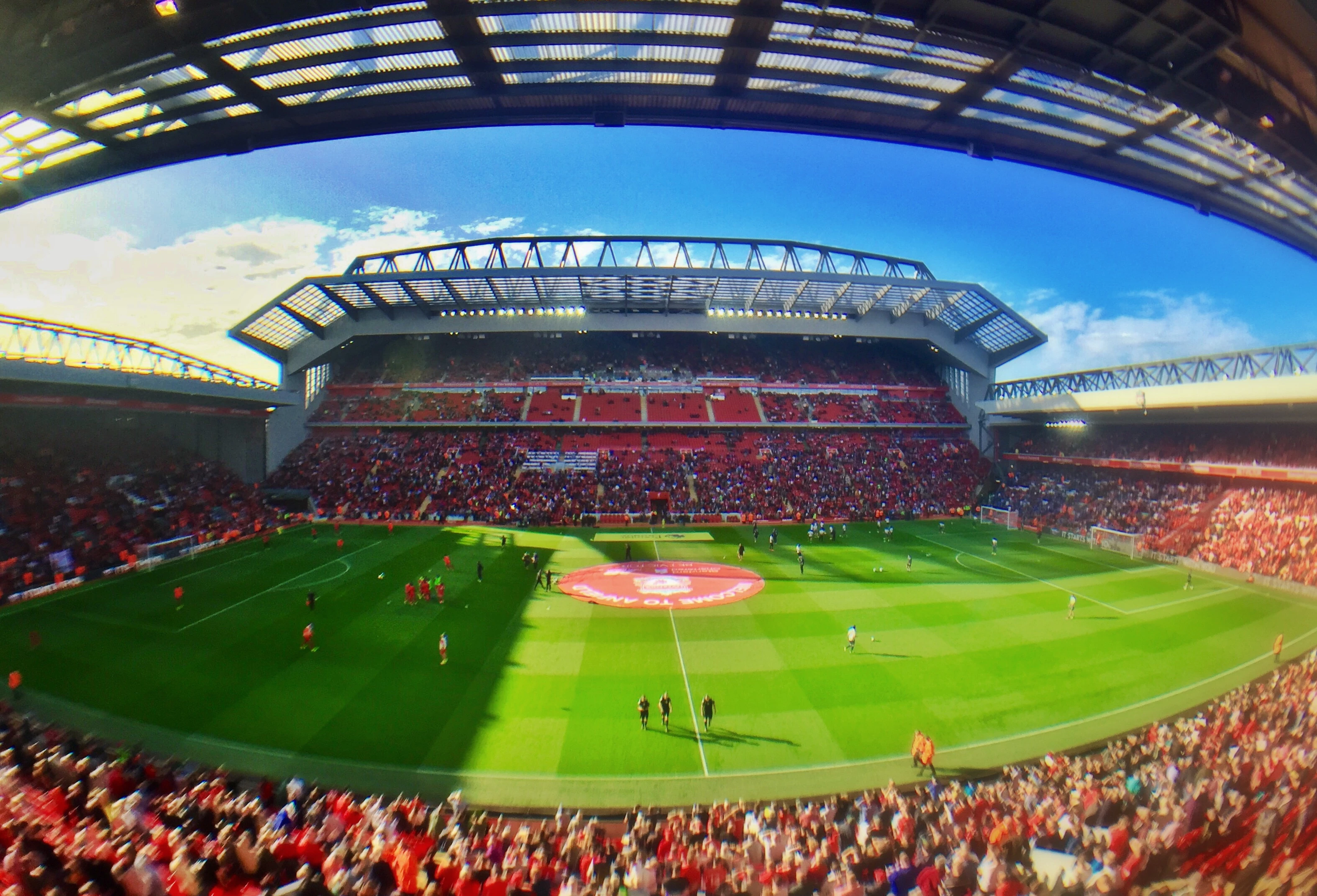 The revamped Main Stand Anfield