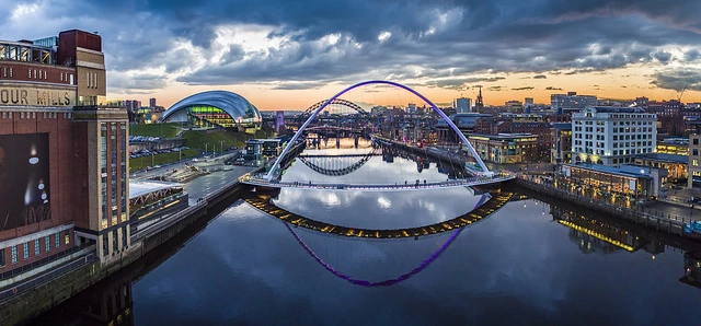 Newcastle Gateshead bridges by Visit Britain