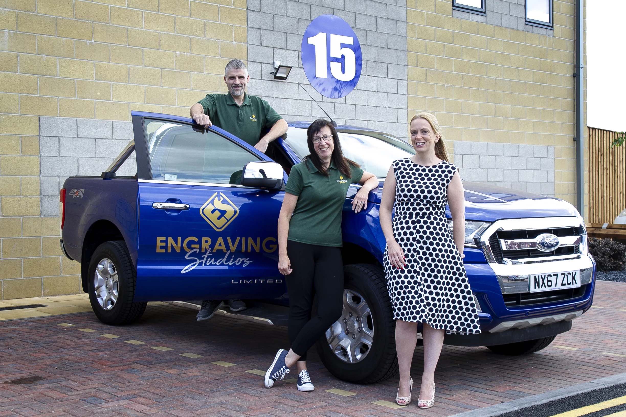 Andy and Mandy Blackett with Gwen Jones, Associate Solicitor at EMG Solicitors