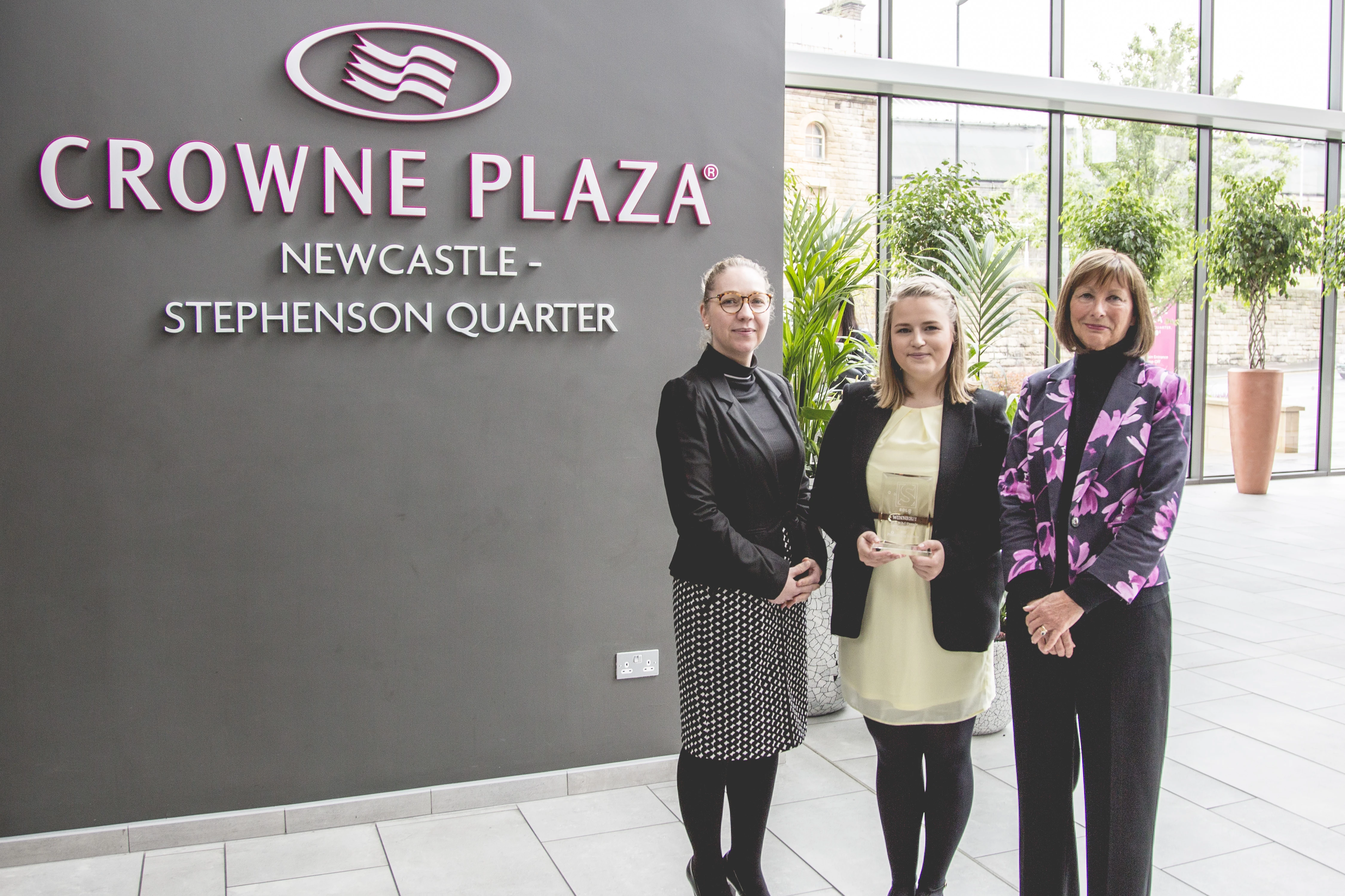 From left_Ellen Deboek, Crowne Plaza Newcastle; Sophie Hesp, Redfern; and Pam Clouston, Clouston Group