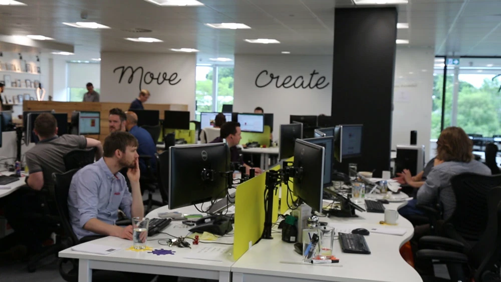 Inside the IDHL Group office in Harrogate.