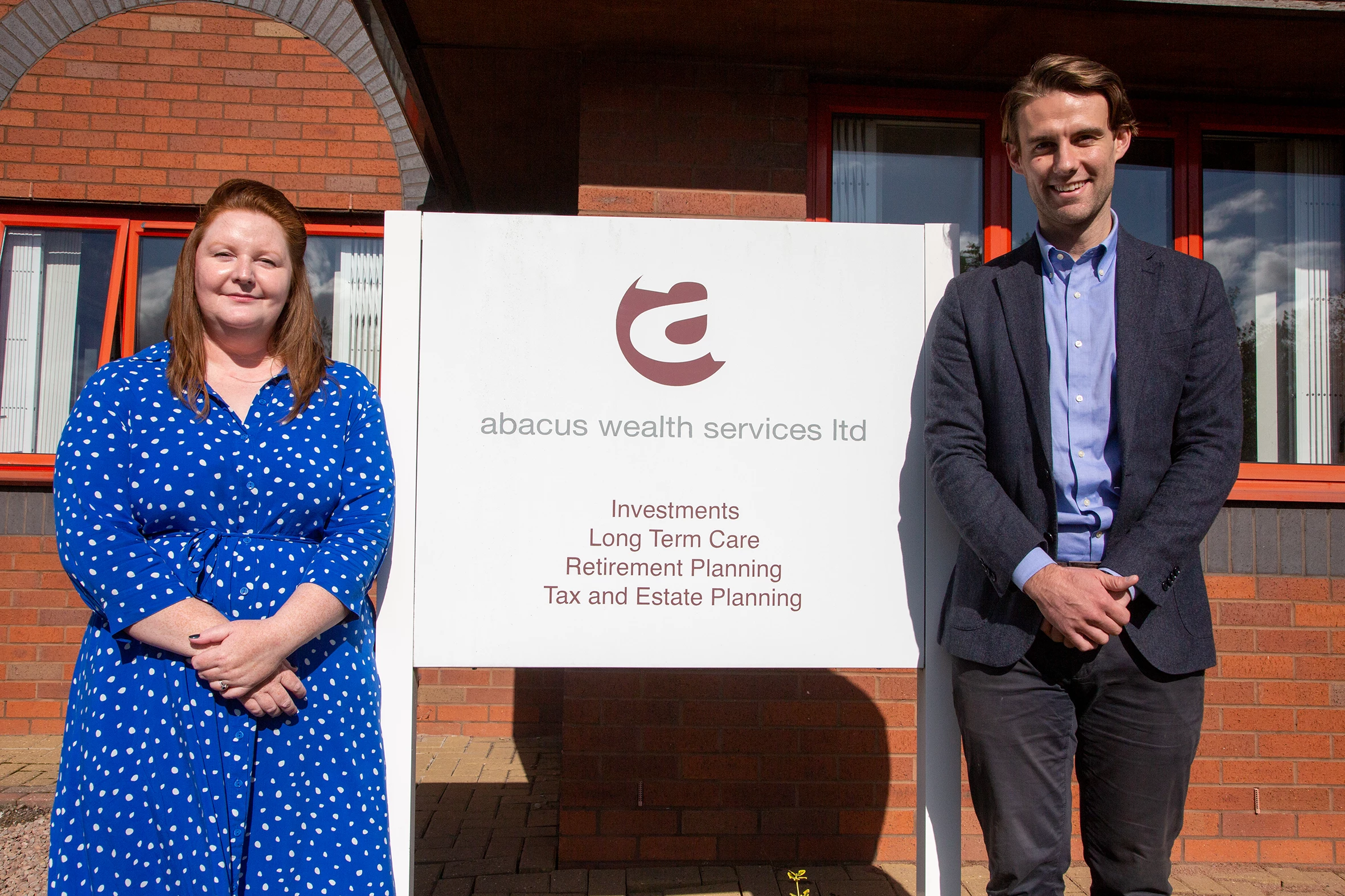 Operations Manager Helen Spicer and Financial Adviser Mike Round of Abacus Wealth Services Ltd