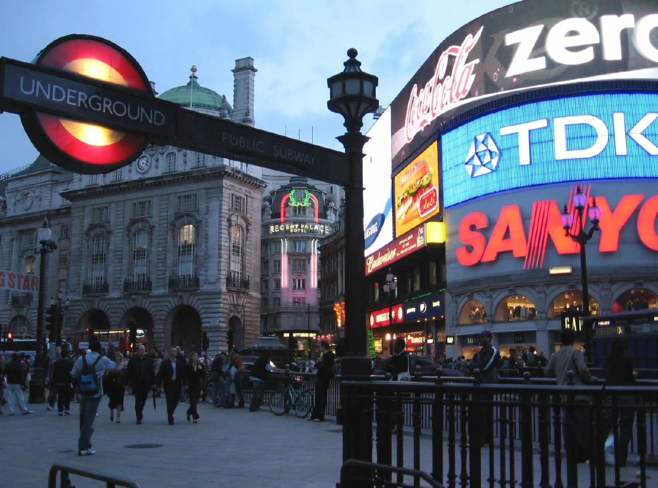 Piccadilly Circus at Dusk