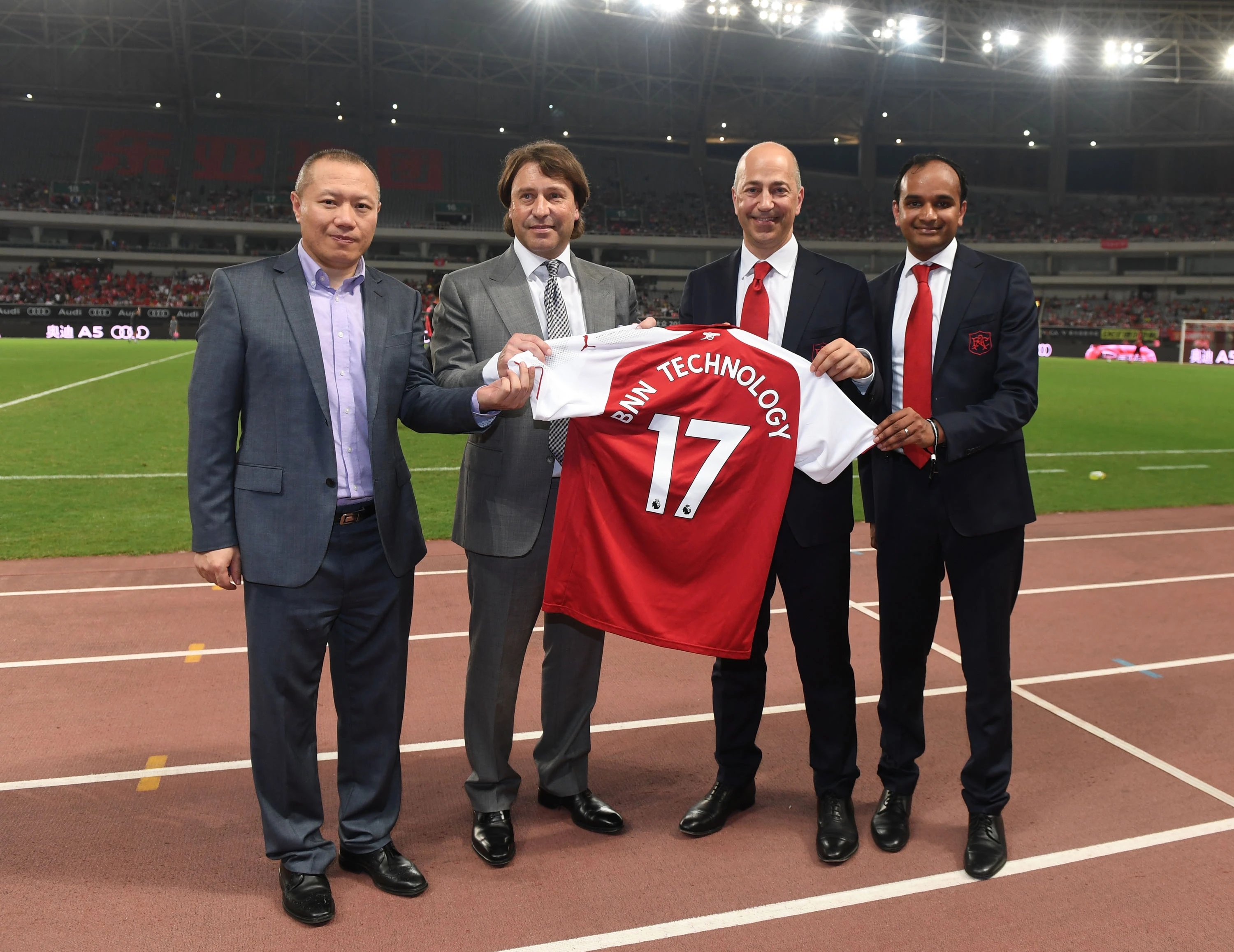 Arsenal show of their latest partnership with BNN.