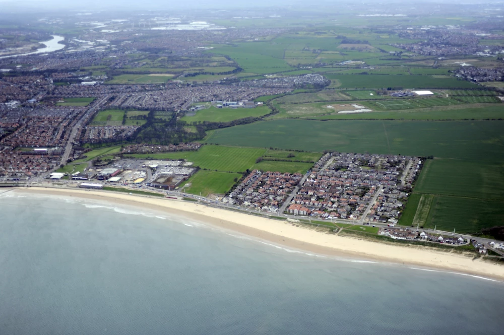 An aerial view of the Seaburn waterfront