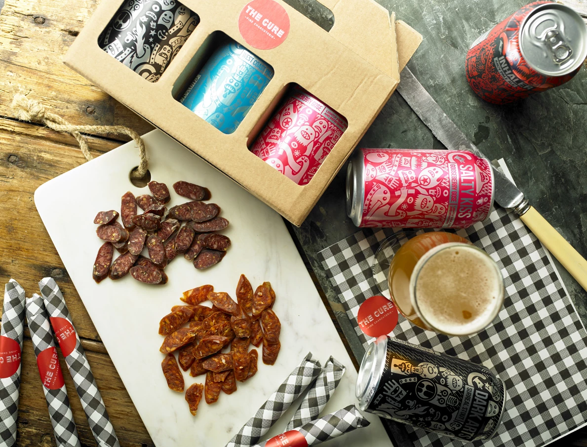 Fenwick Food Hall Night Market -The Cure Charcuterie beer and beer sticks