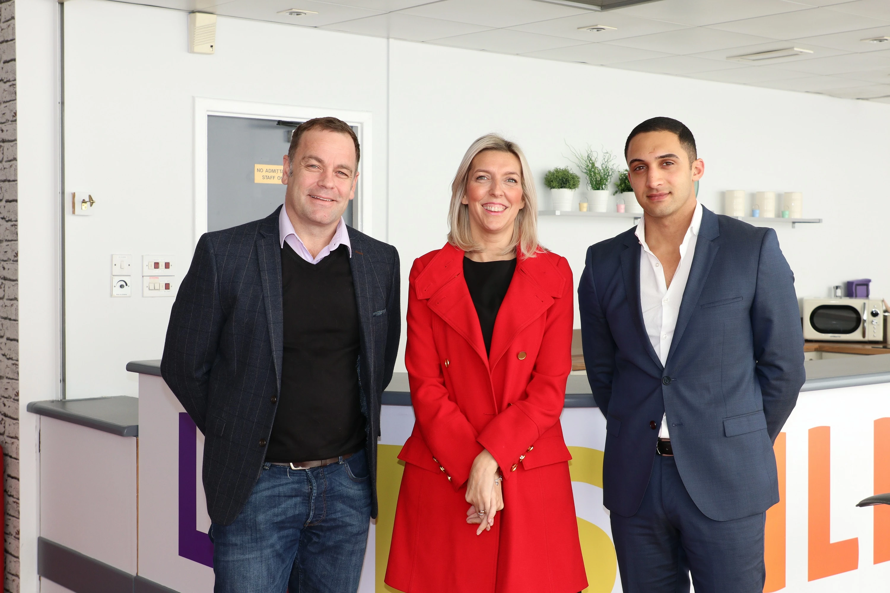 Phil Crowther, Lisa Spark and Hamza Din
