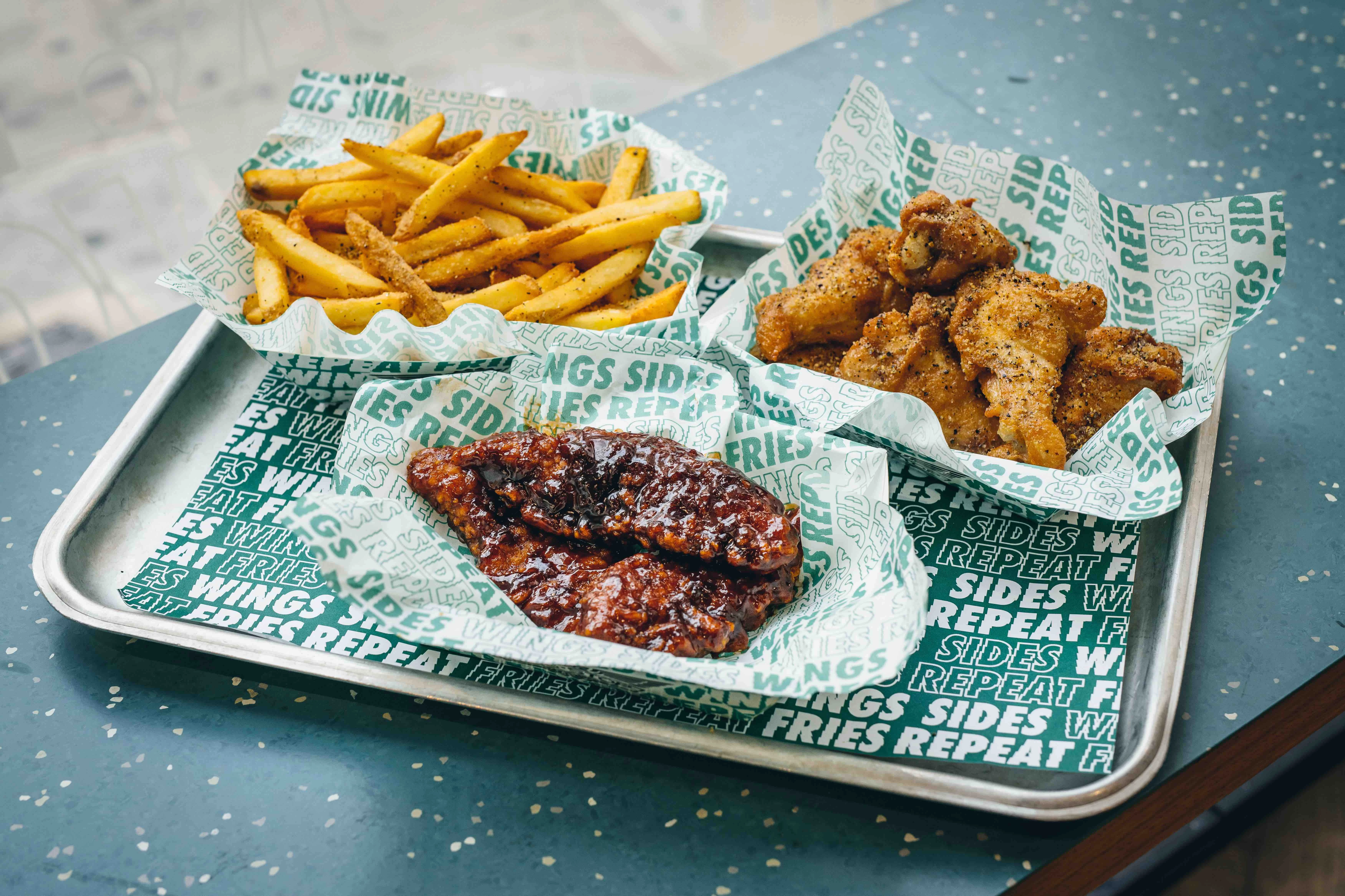 Food from wingstop 