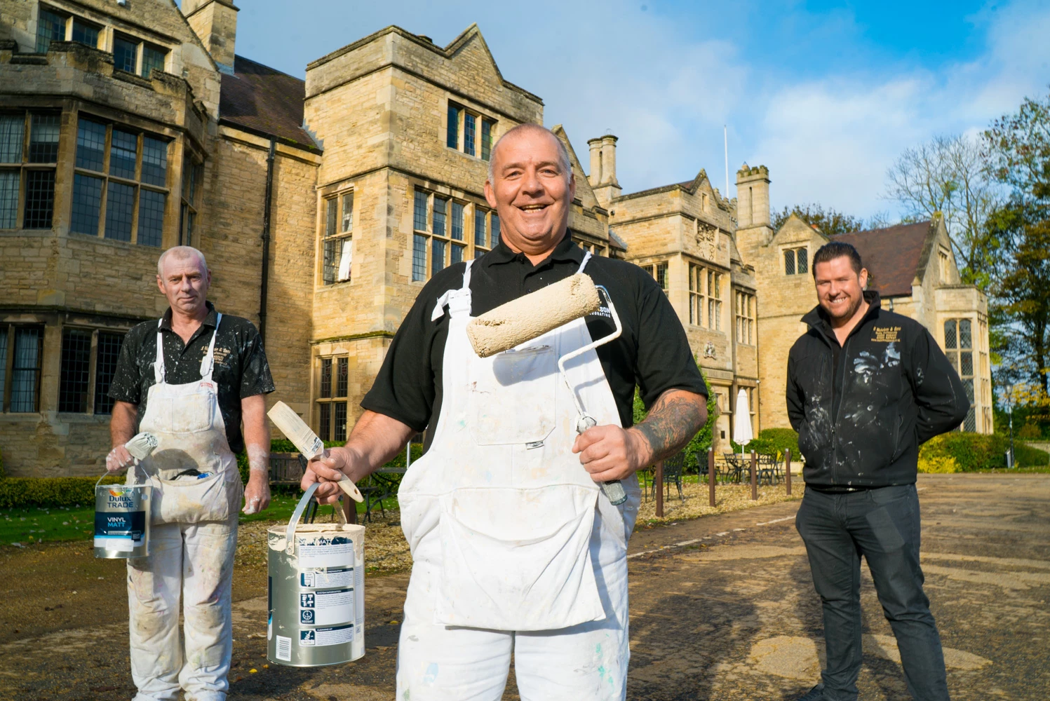 Ian Bradford, Ronny Stout, and Stephen Nicholson of S Nicholson Decorators