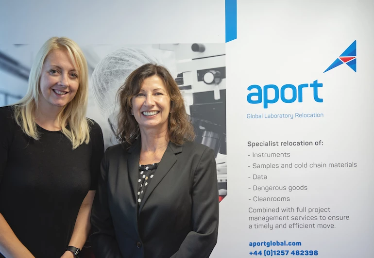 Jennifer Baines and Jane Wood from Aport
