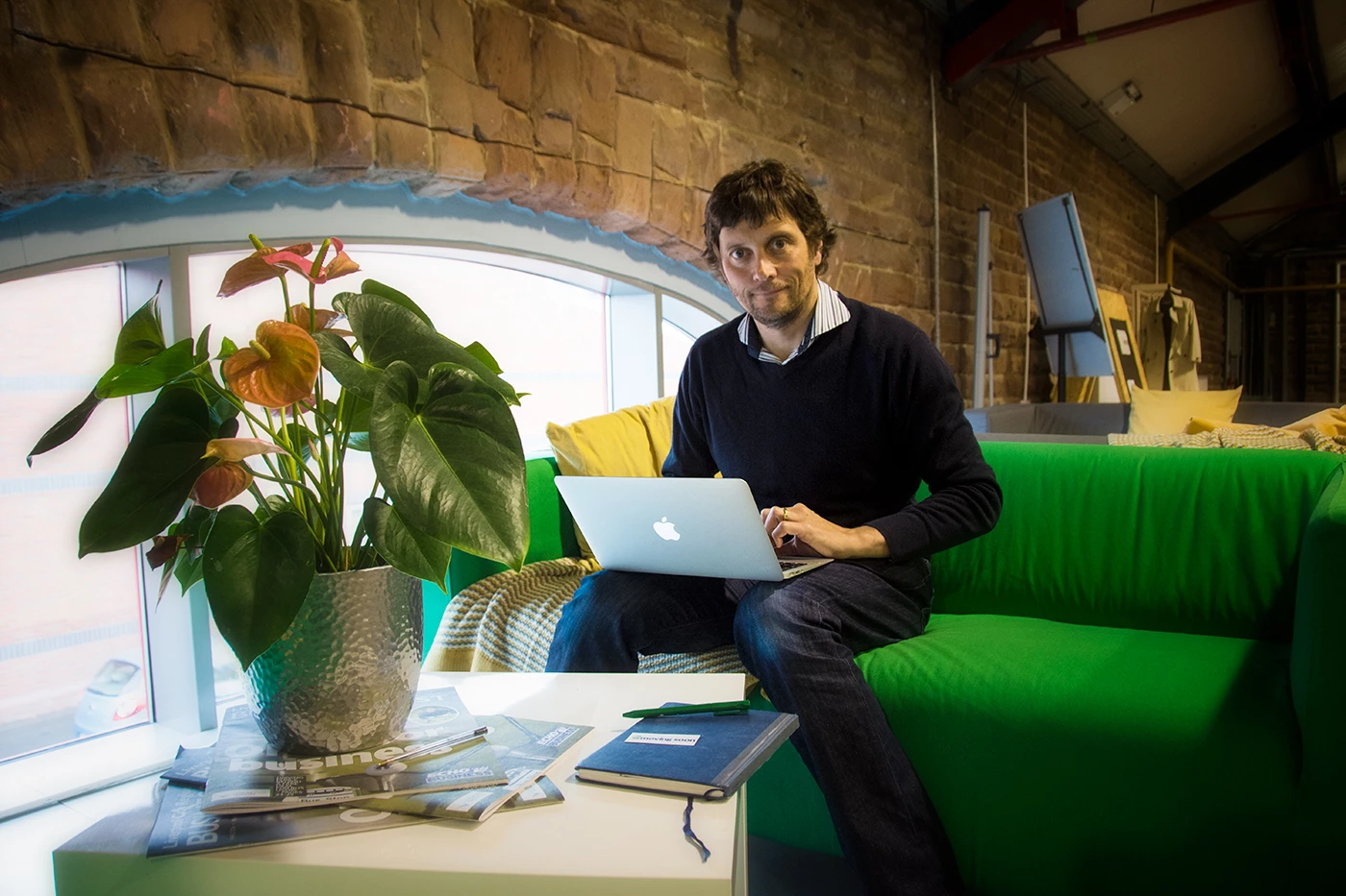 Paul Malone operates his site movingsoon.co.uk from The Sheds co-working space on The Wirral