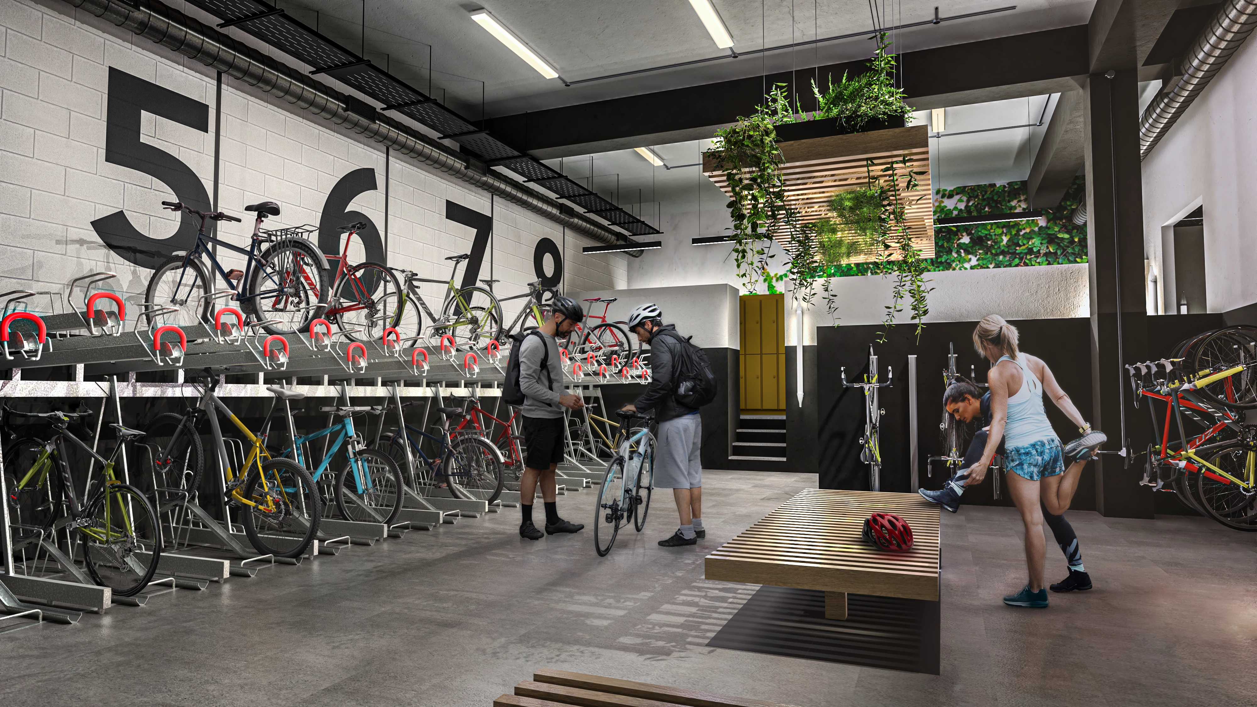 The new Alderley Park Cycle Store designed by architects Hamer Way