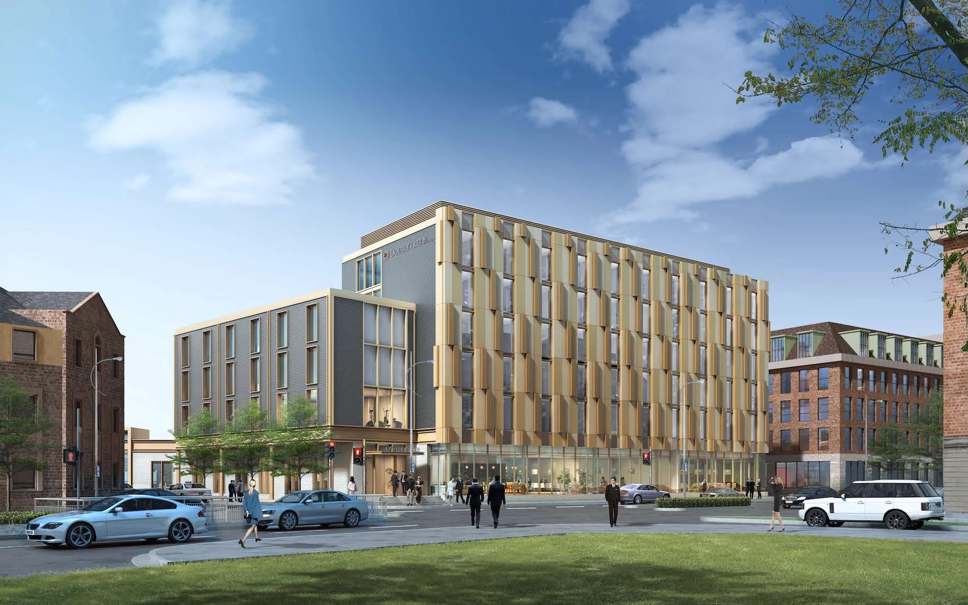 CGI of the new DoubleTree by Hilton hotel.
