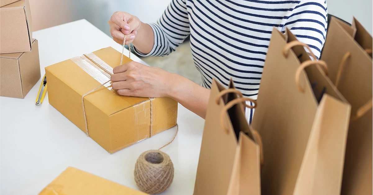 eCommerce deliveries with boxed-up