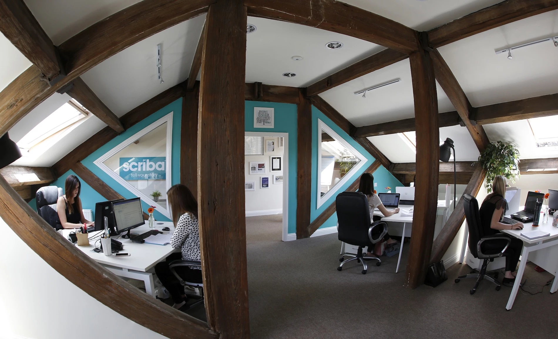 Scriba PR has relocated to a loft within Heritage Exchange in Lindley.
