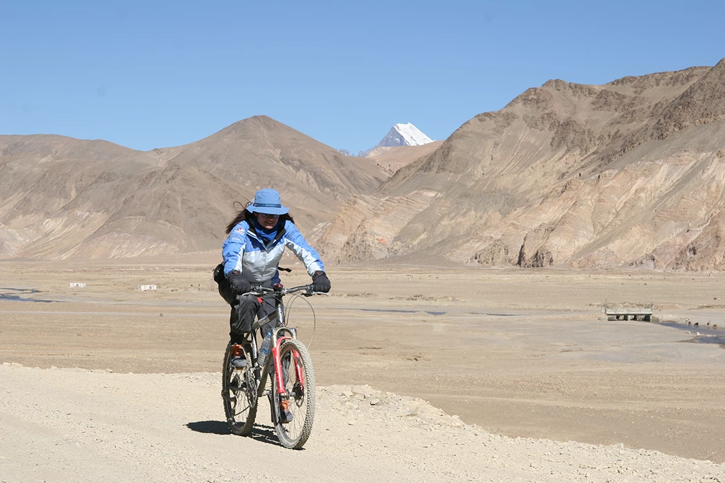 Paulin in Tibet as part of Everestmax