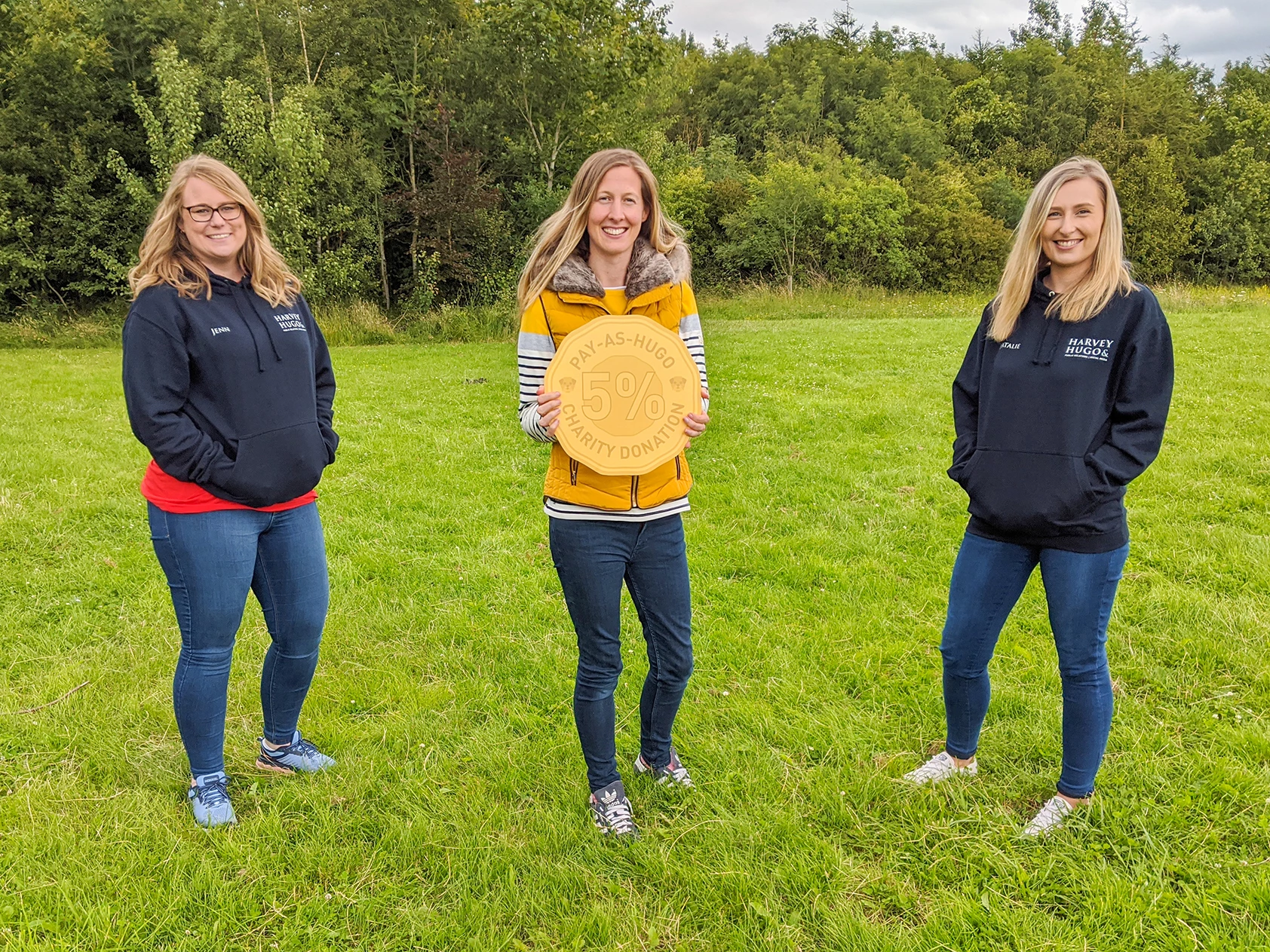 (Left to right) Harvey & Hugo Team Manager Jenn Brown, Managing Director Charlotte Nichols and Account Manager Natalie Devonshire