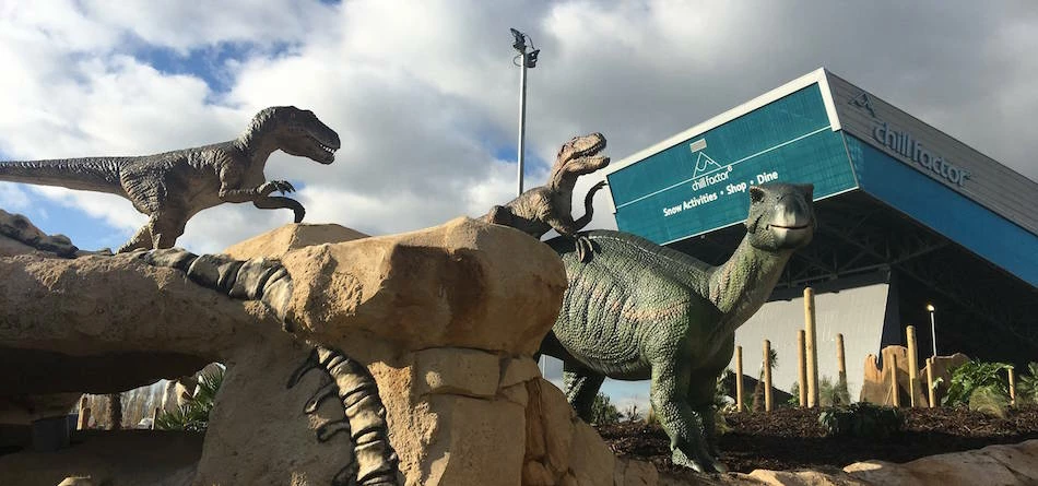 DinoFalls Adventure Golf is located next to the M60