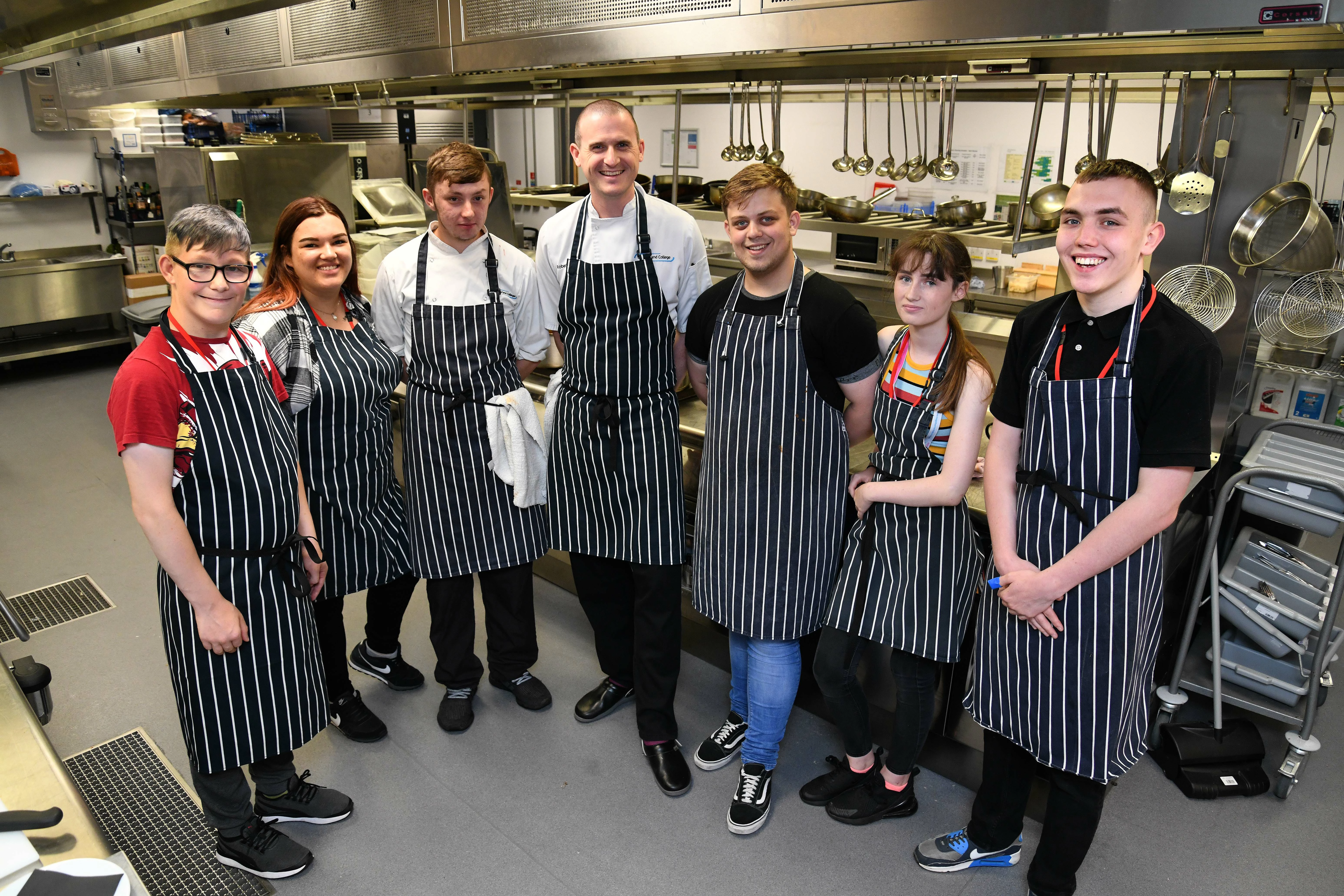 Together for Children Care Leavers’ guided by Rob Stewart, chef at Sunderland College