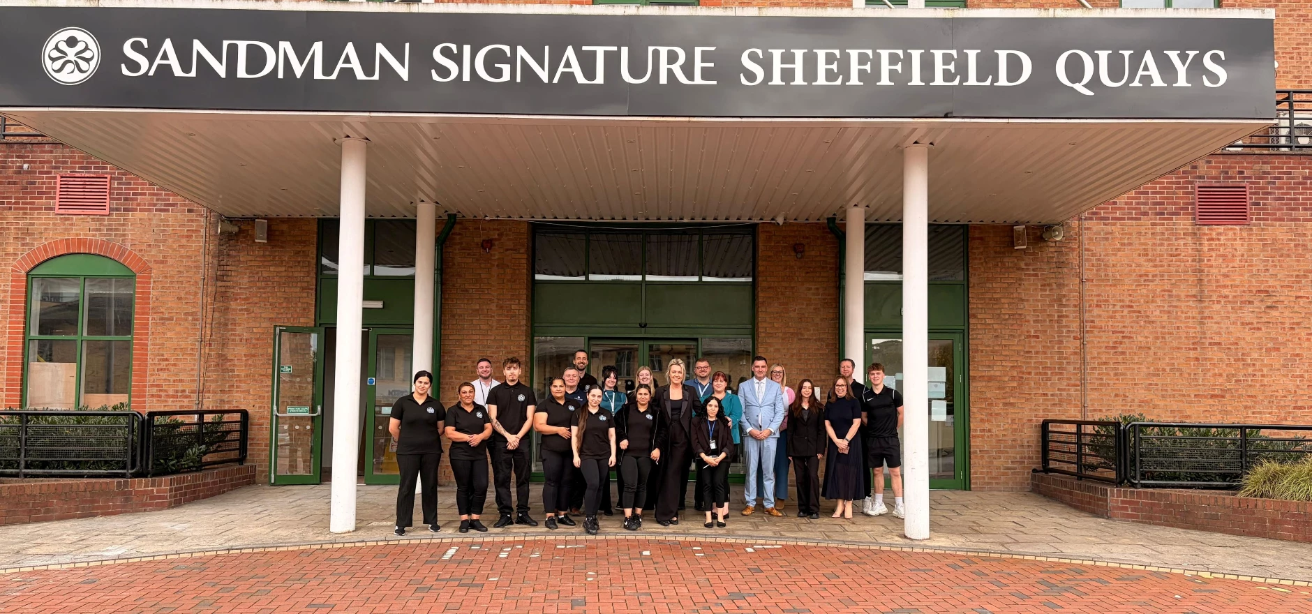The newly rebranded and renovated Sandman Signature Sheffield Quays Hotel with some of the team.JPG