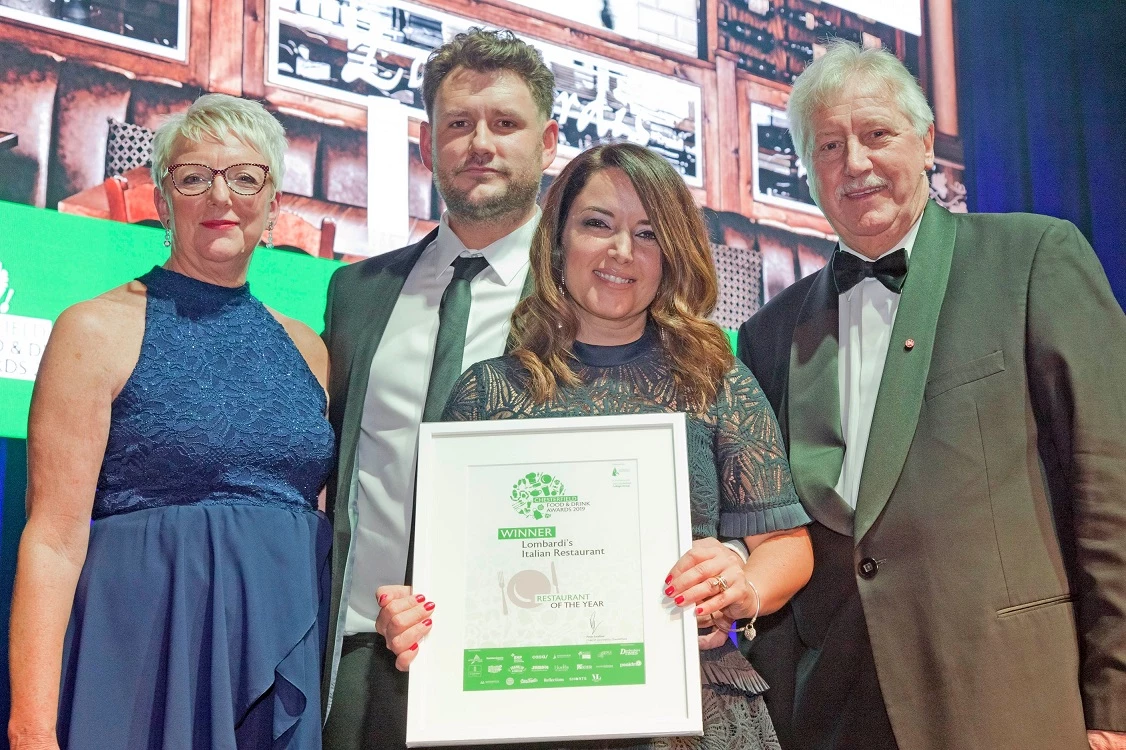 Lombardi's - Winner of the coveted Restaurant of the Year title at the 2019 Chesterfield Food and Drink awards