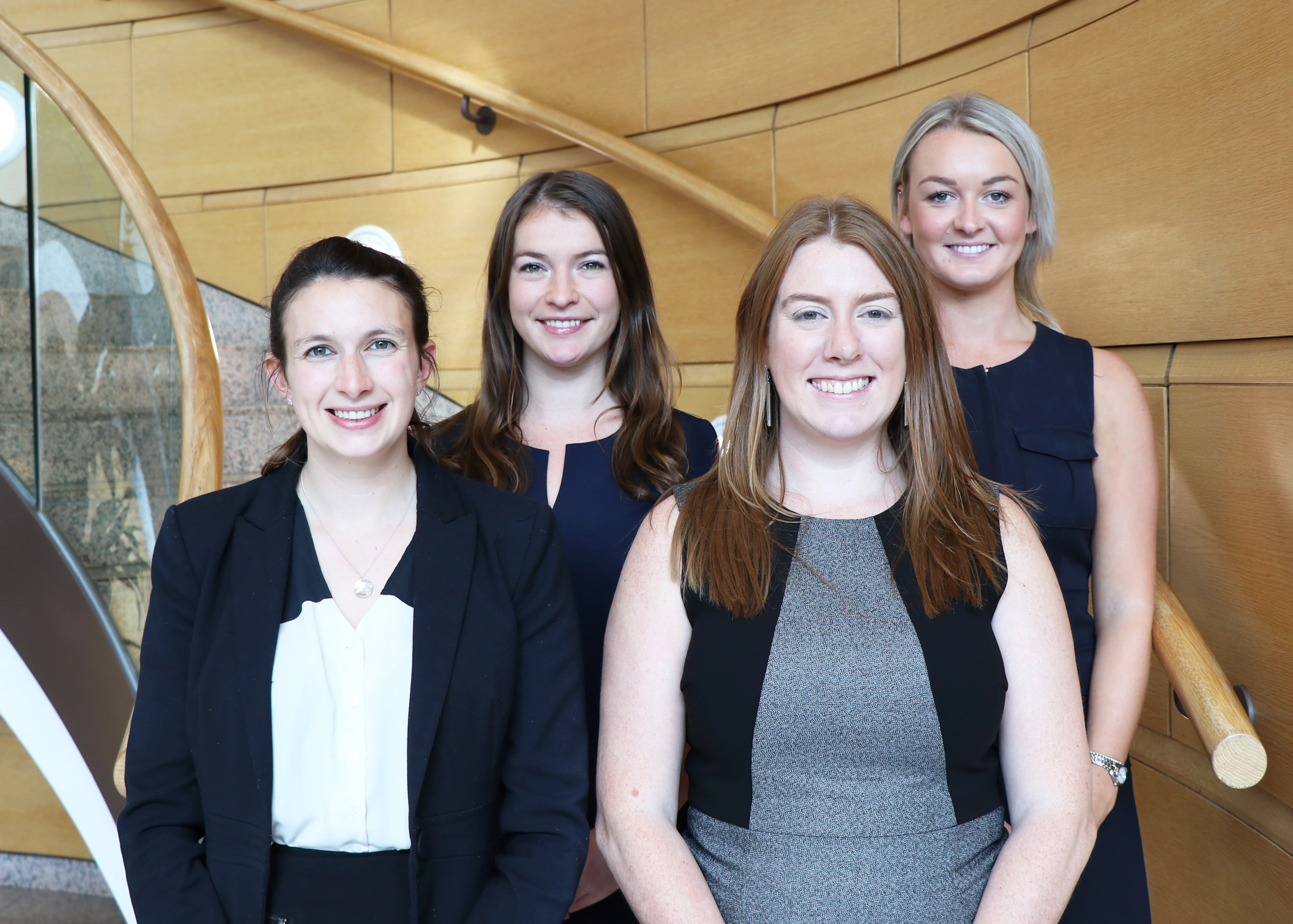 Front Row (L to R) – Emma Gough, Emma Smith  Back Row (L to R) – Eleanor Bentley, Kathryn Everington