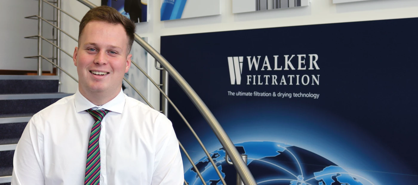 Andrew Leather joins Walker Filtration's Graduate Development Scheme
