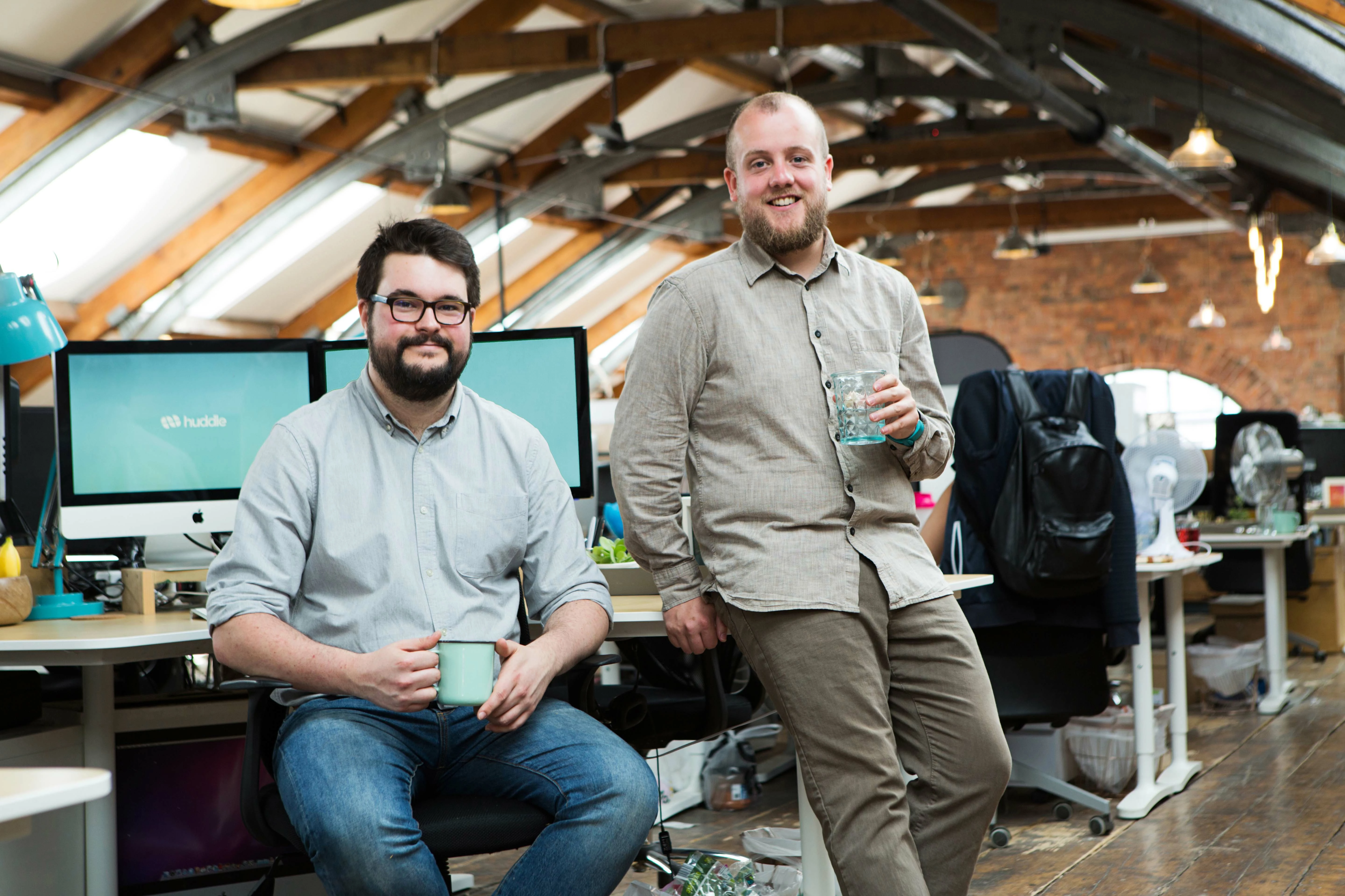 Co-Founders of Huddle Digital, Tom Parson and Harry Potts (l-r)