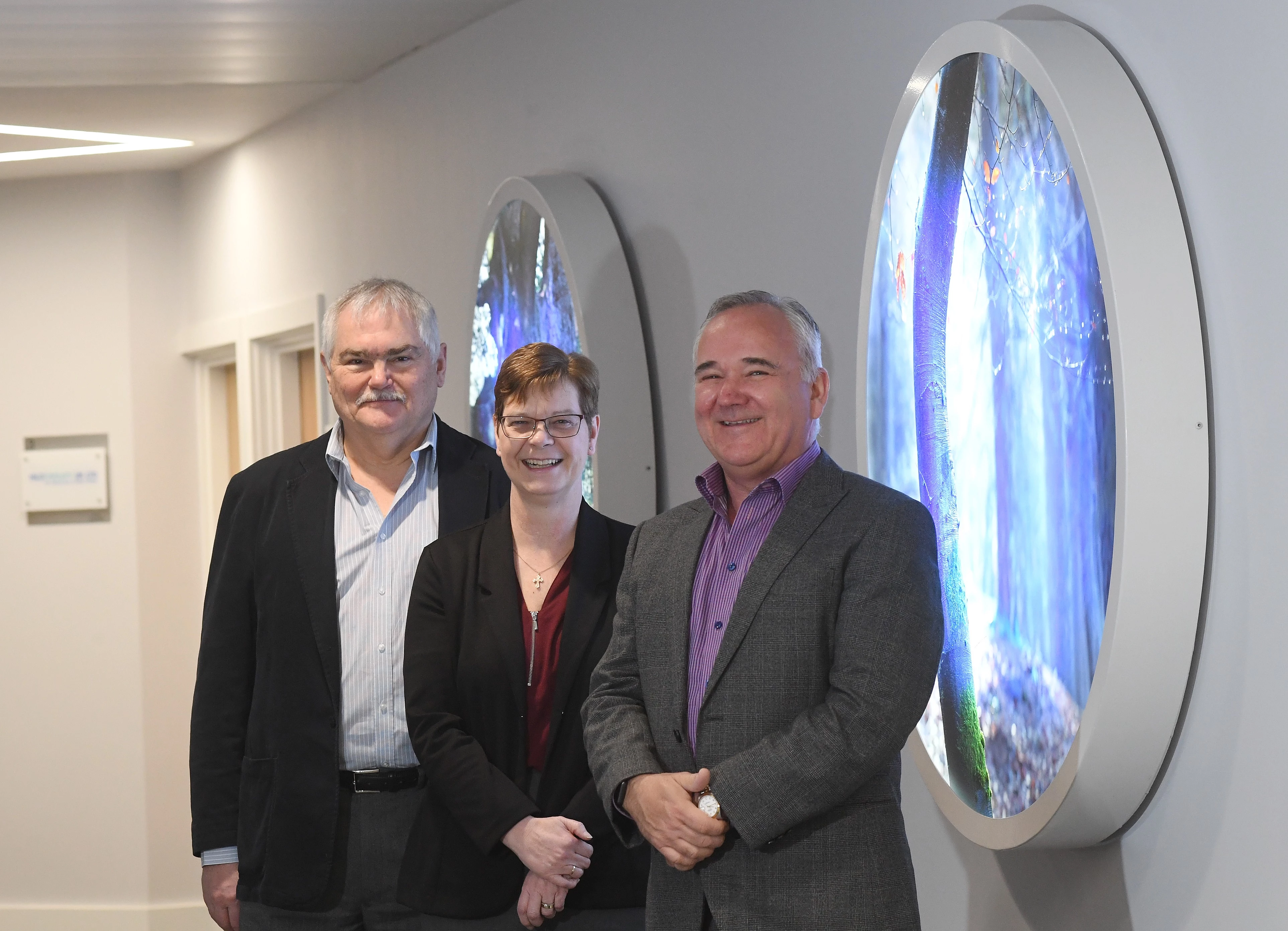 Pictured (left to right): Steve Martin, Carol Bull, Alex Toft