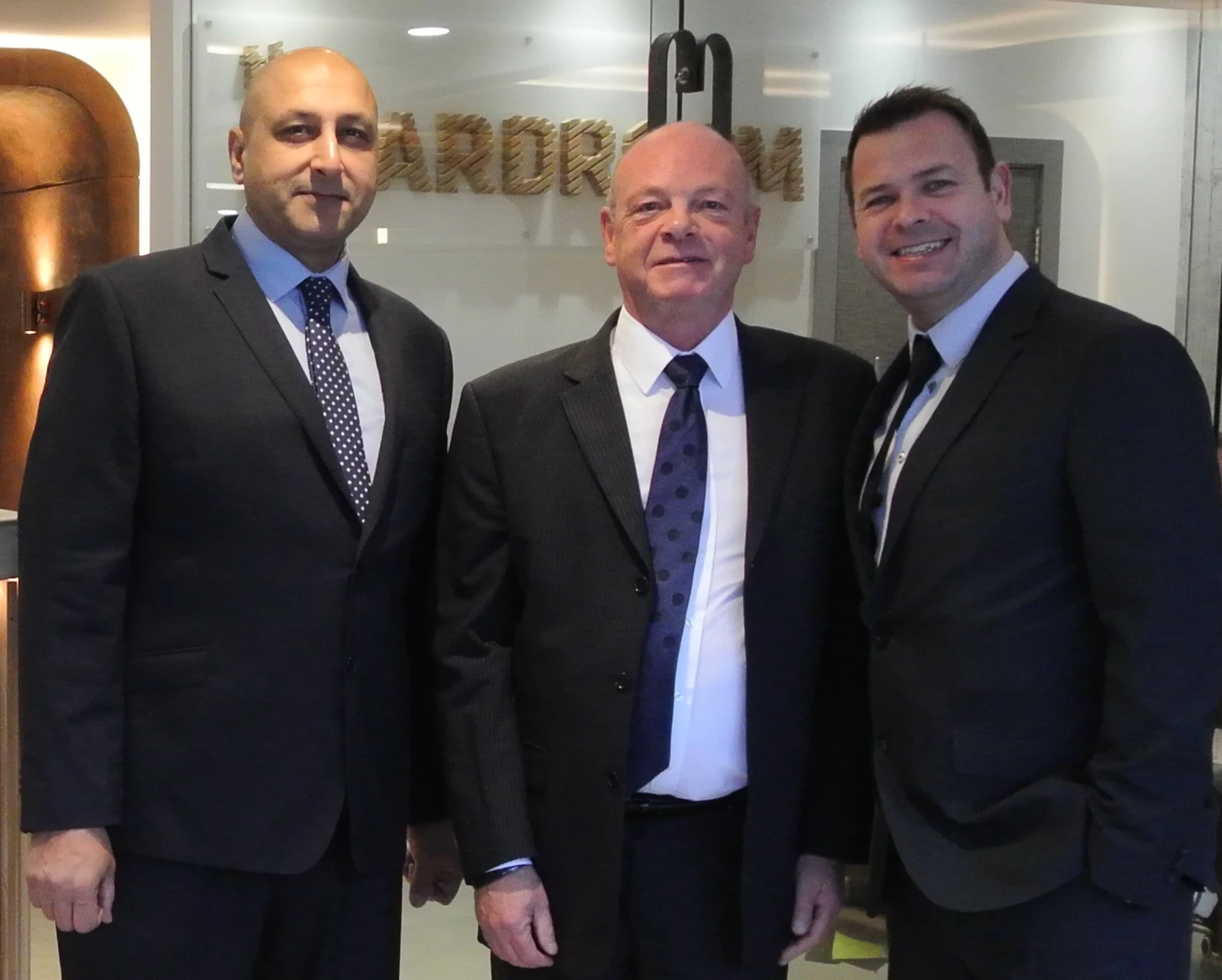 (left to right) Gav Sambhi, MD of CAPD, John Totty and Peter Ellis who is commercial director at CAPD