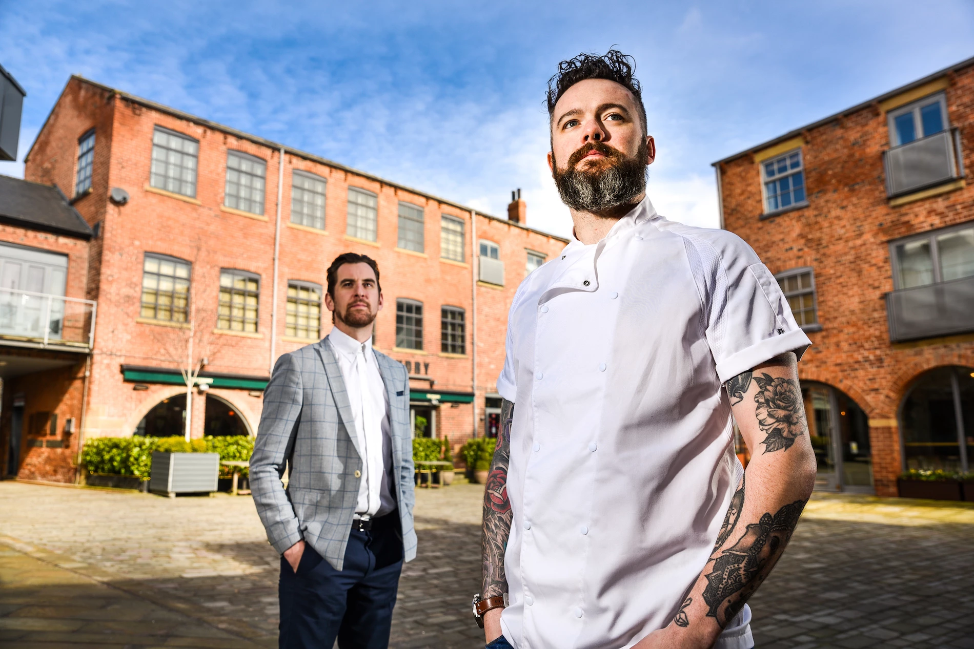 General Manager Iain Silver with owner and Head Chef Matt Healy at The Foundry.