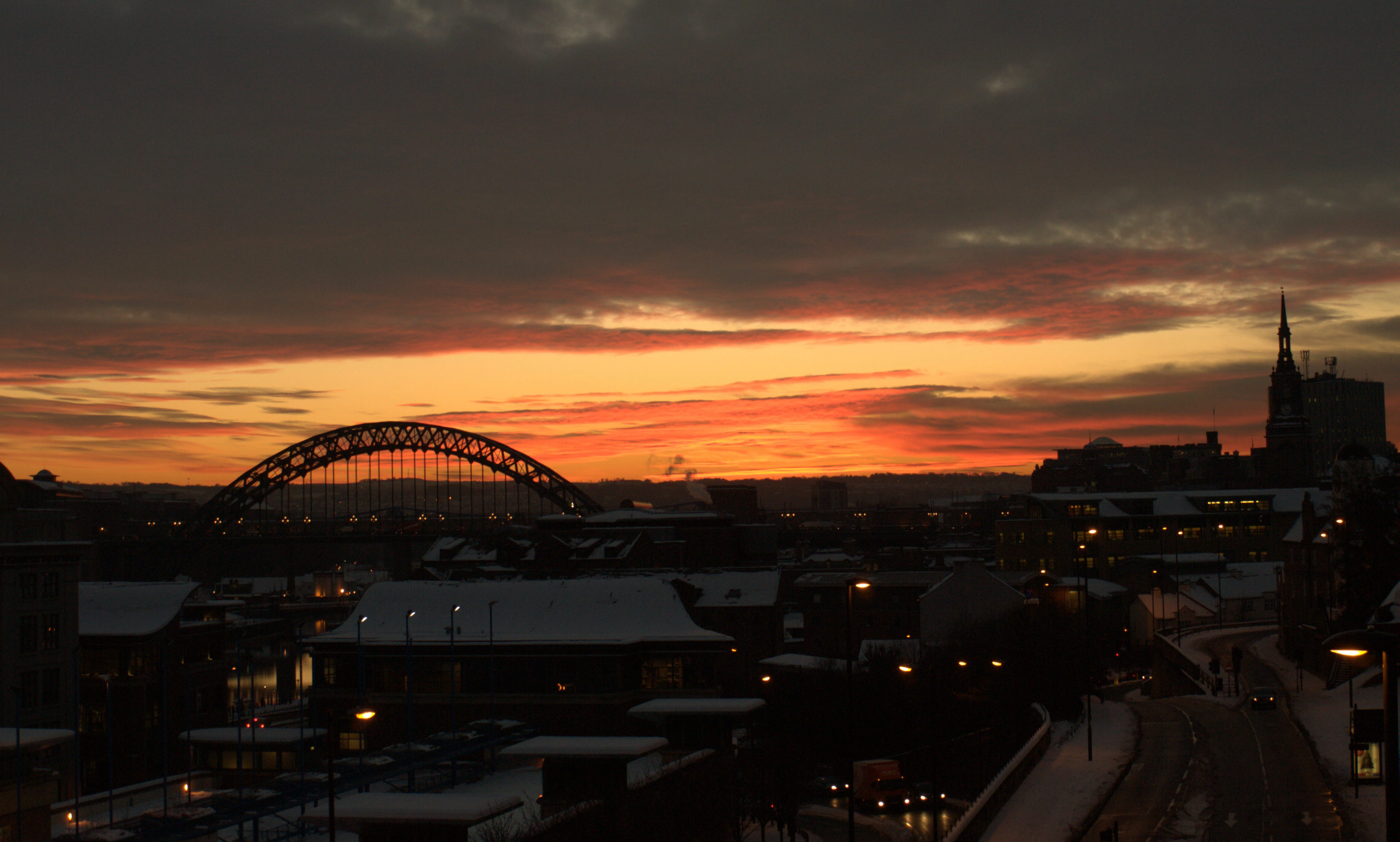 Sunset over Newcastle