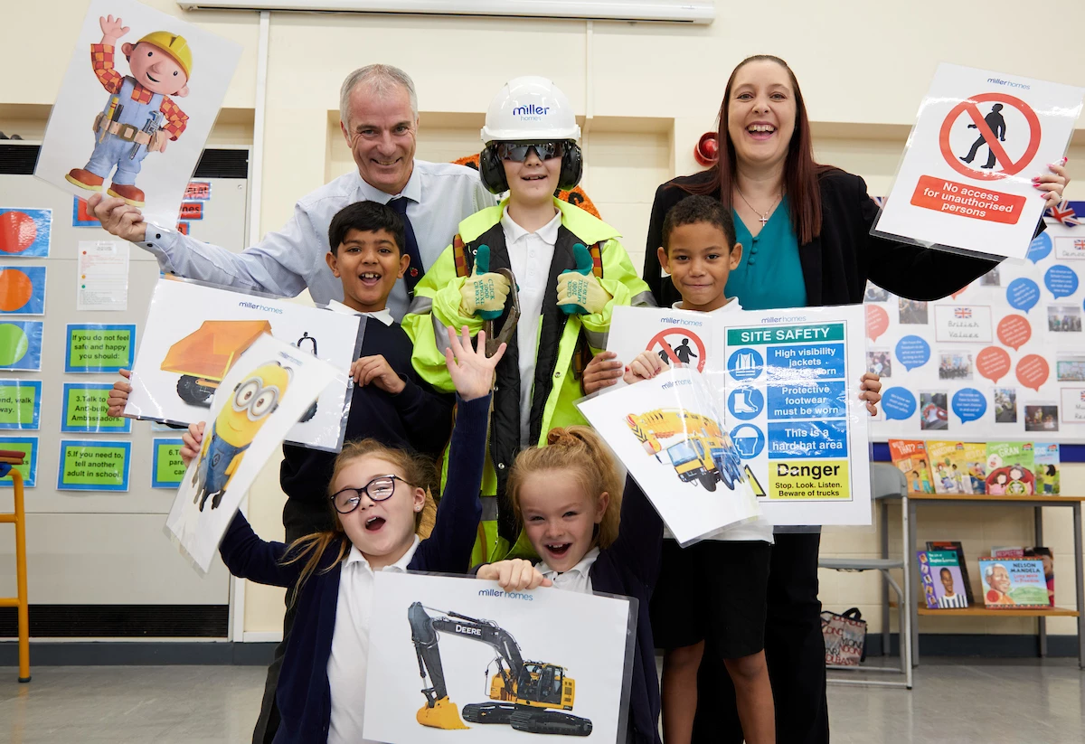 Miller Homes Helps to Educate Children at Drighlington Primary School on Site Safety