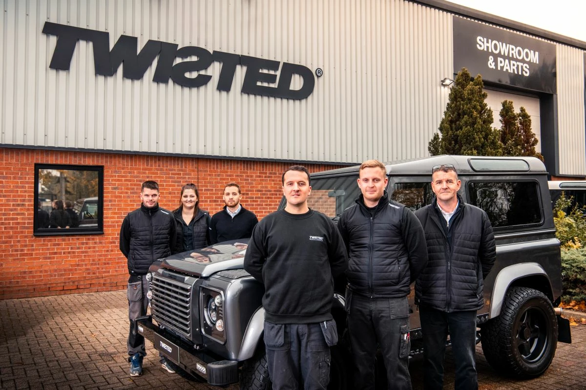 Twisted Automotive new starters (front, from left) Ryan Dimery-Seek, Ellis Carroll, Stephen Boumphrey; (back, from left) Dan Orchard, Melissa Bourne and Tom Maxwell.