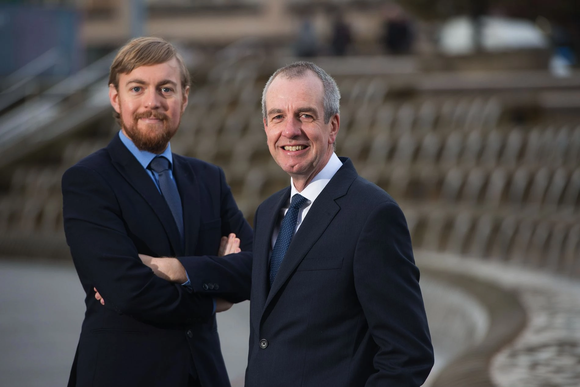 Dealmakers: l to r Michael Hall and Roger Dyson.