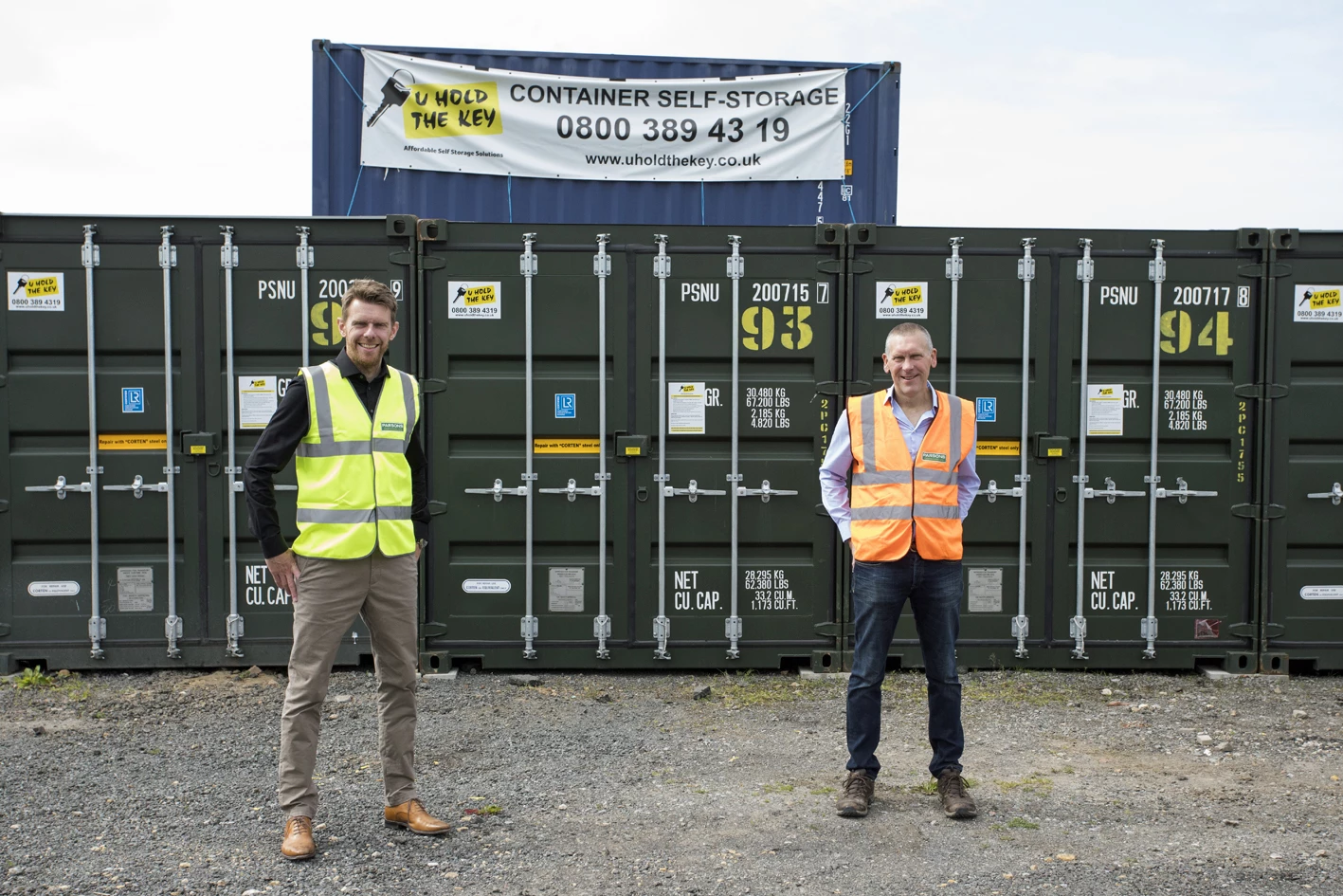 Martin Anderson of Lemon Business Solutions (left) and Ean Parsons of Parsons Containers Group