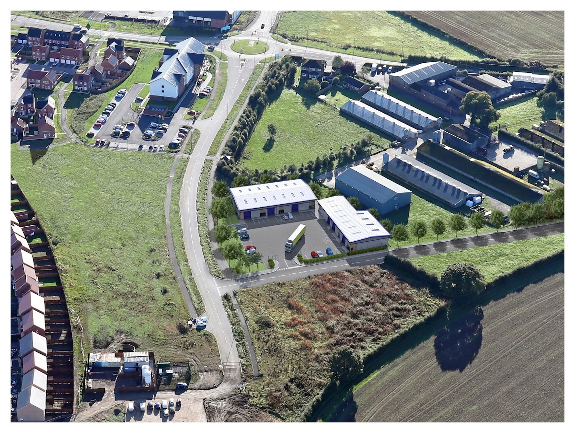 CGI of the new Marrtree development at Gateway Business Park, Sowerby Gateway.