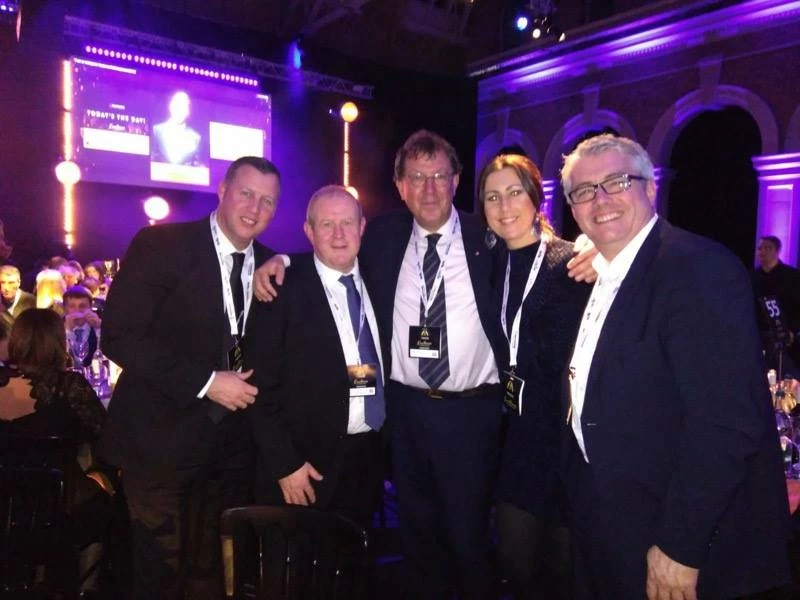 Dave Thompson and the NETA team at the National Apprenticeship Awards