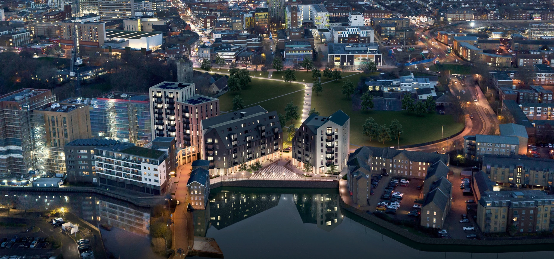 CG image of what the Town Quay development in Barking could look like.