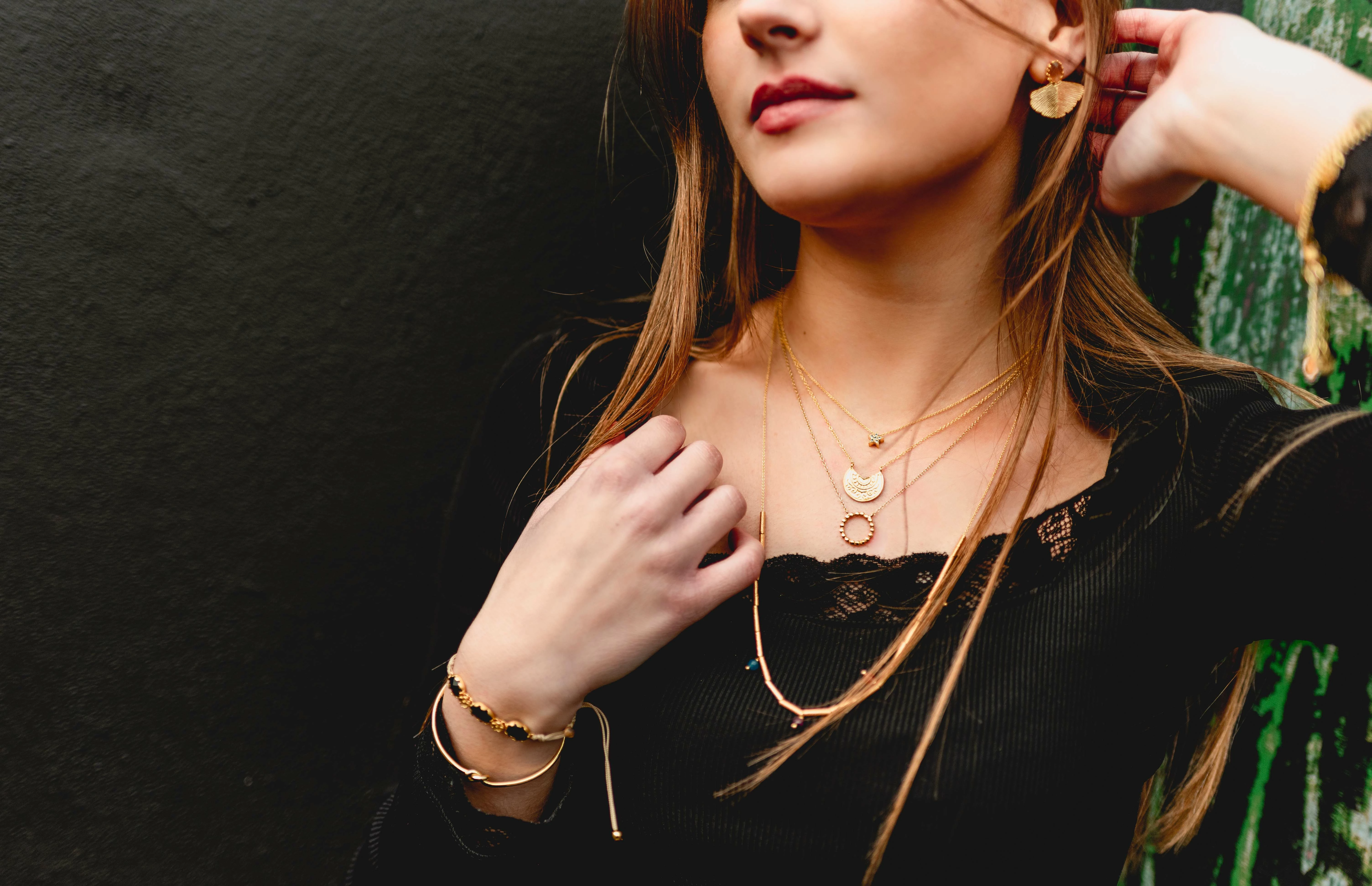 Influenstar's jewellery is all made from recycled silver and is gold-plated