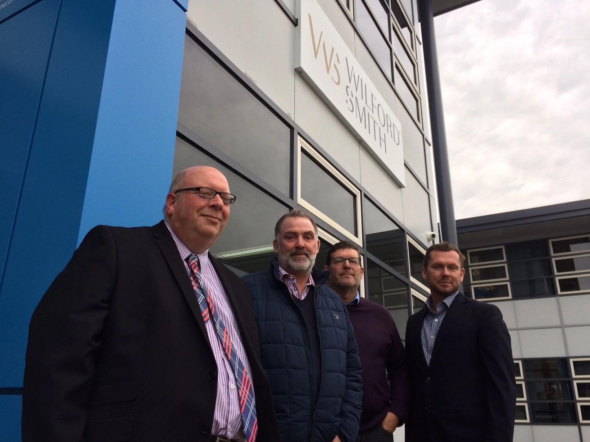  Garth Imison from Wilford Smith with Andrew Allen, Robert Eaton and Richard Burns from ARBA Group at Meadowhall Business Park.