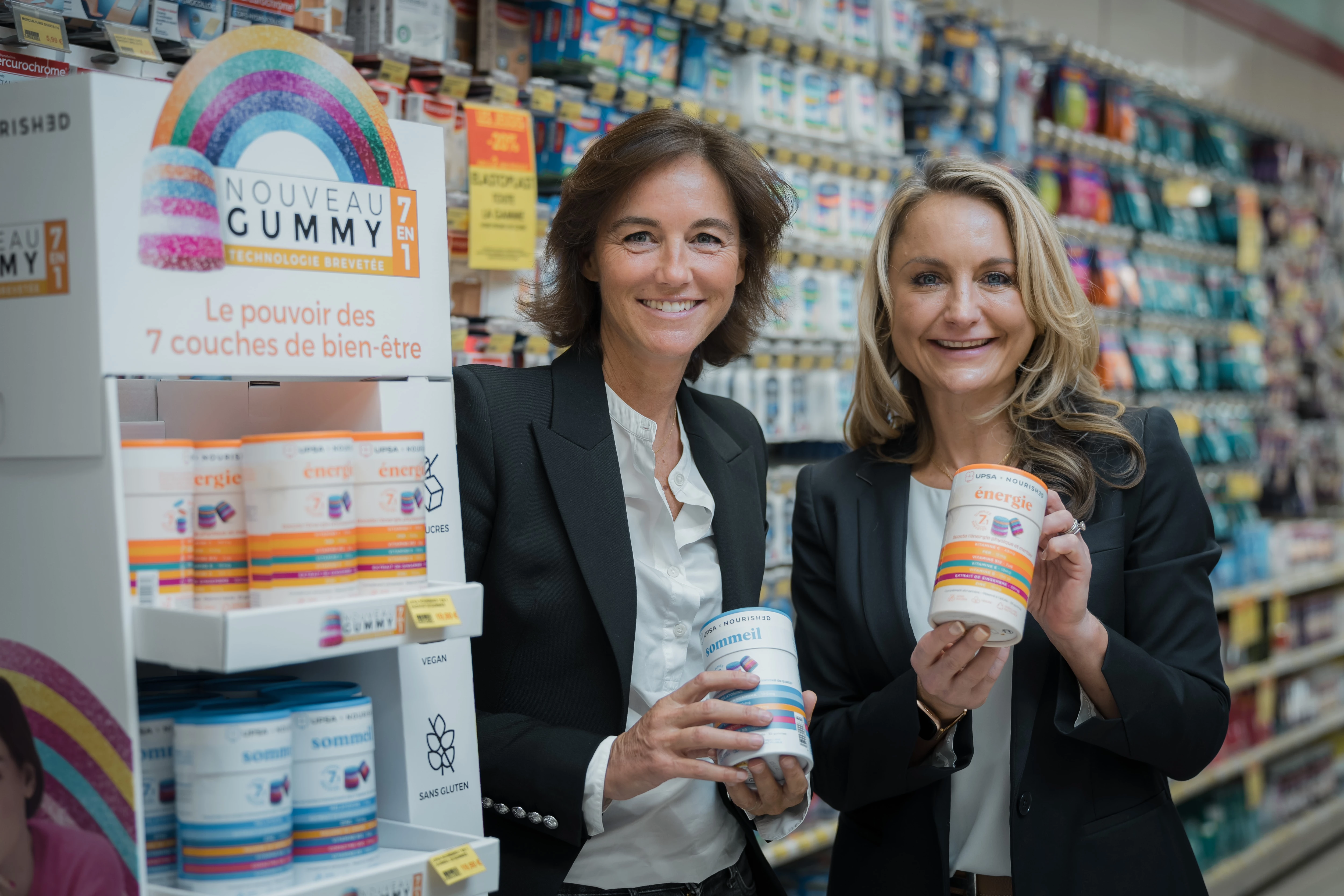 Isabelle Van Rycke, President and CEO of UPSA (L) and Melissa Snover, Founder & CEO of Rem3dy Health LTD (R)