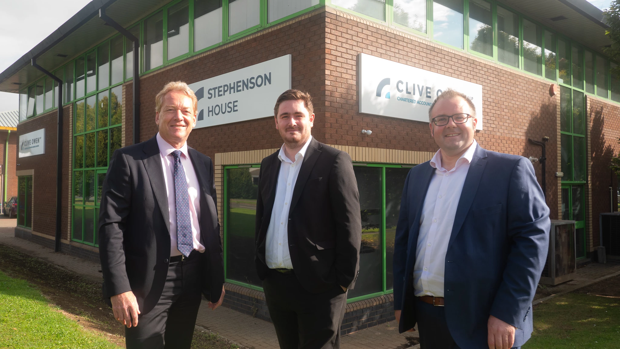 Gary Ellis, managing partner at Clive Owen LLP, Middlesbrough Mayor Chris Cooke and Lee Watson, tax partner at Clive Owen LLP.