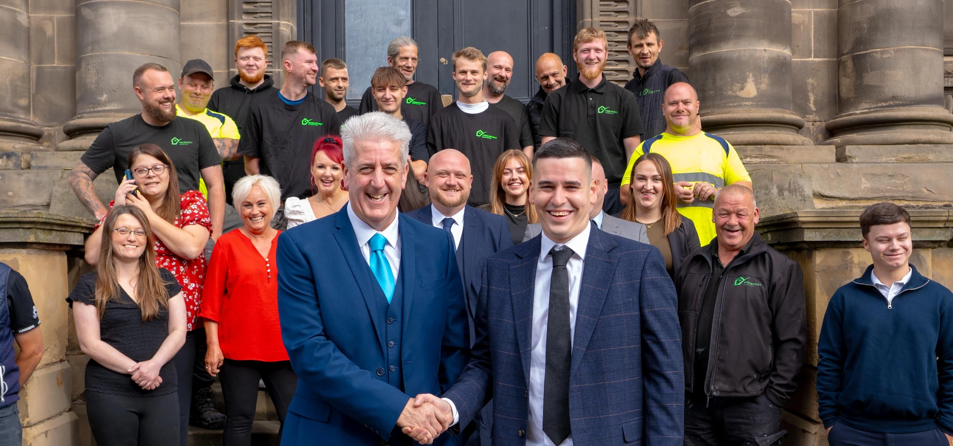 Jordan Ward with Andy Hutt, front and all the team from Proinvestment Properties and Lettings Express at Boho 4.jpg