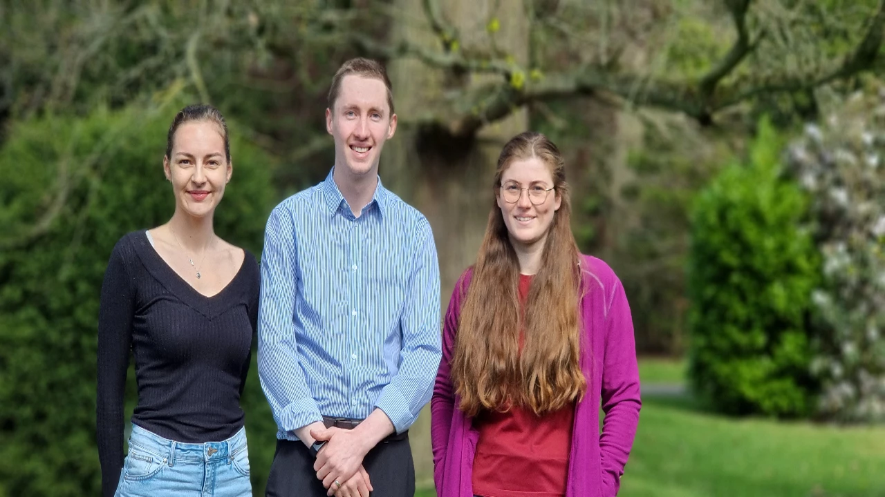  Three of the new hires at Biodiverse Consulting (L-R) Caitlin Henderson, Callum Goodwin and Rose Greensmith.