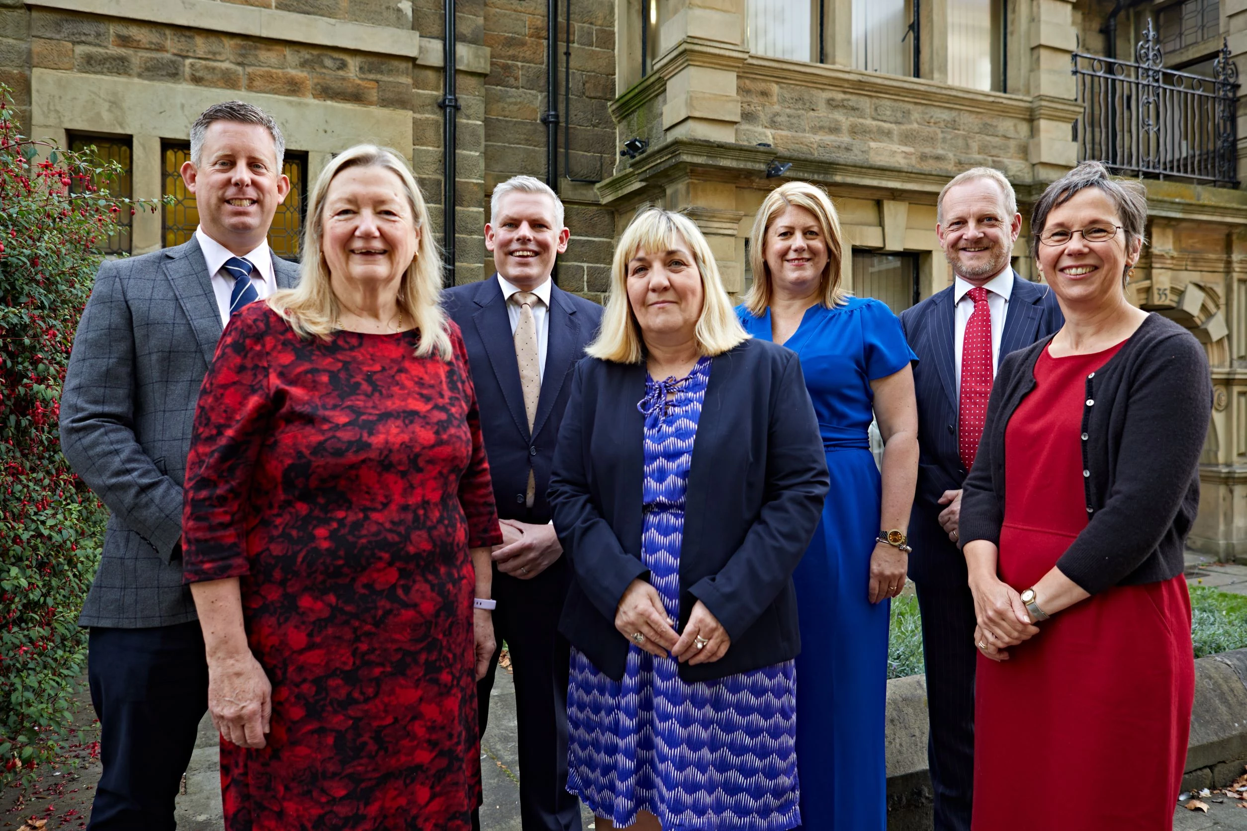 Picture shows (L to R): The Ridley and Hall team comprising Adam Fletcher, Jill Leece, James Cook, Jane Munden, Emma Pearmaine, Anthony Elston and Sarah Young
